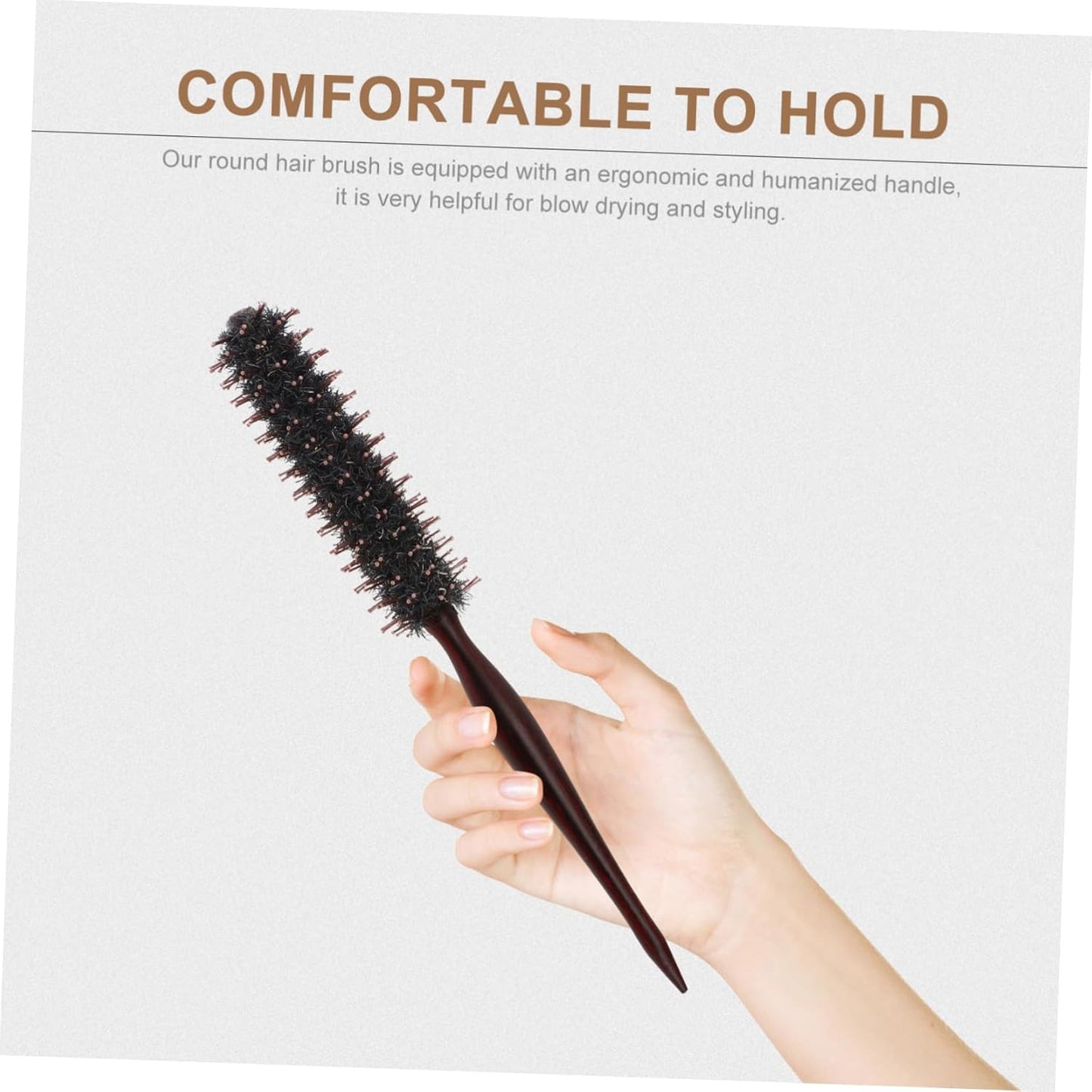 Beaupretty Hairbrush - Ergonomic Styling Comb with Flexible Bristles for Blow Drying & Grooming | Salon Quality