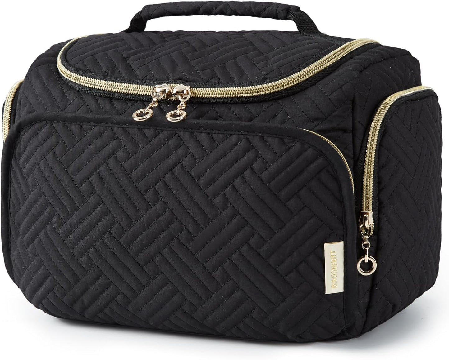 Travel Toiletry Bag for Women - Makeup Organizer with Handle | Full-Sized Cosmetic Bag