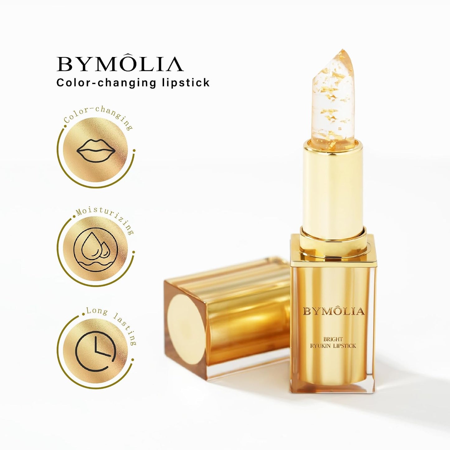 Color-Changing Lipstick - pH Activated Tint Balm for Personalized Color | Long-Lasting Hydrating Formula, Non-Sticky, All Skin Tones
