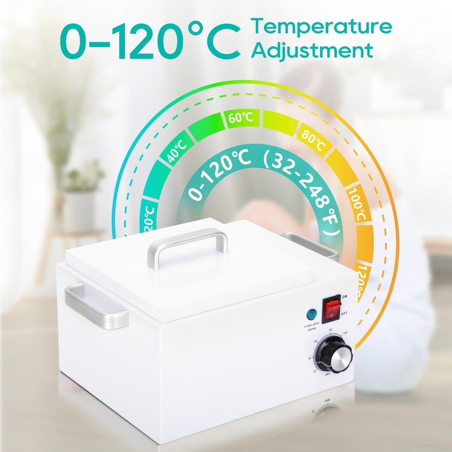 Flngr 5.5Lbs Professional Wax Warmer for Hair Removal with 0-120C Temperature Control, Large Wax Pot for Salon and Self-use, Gift