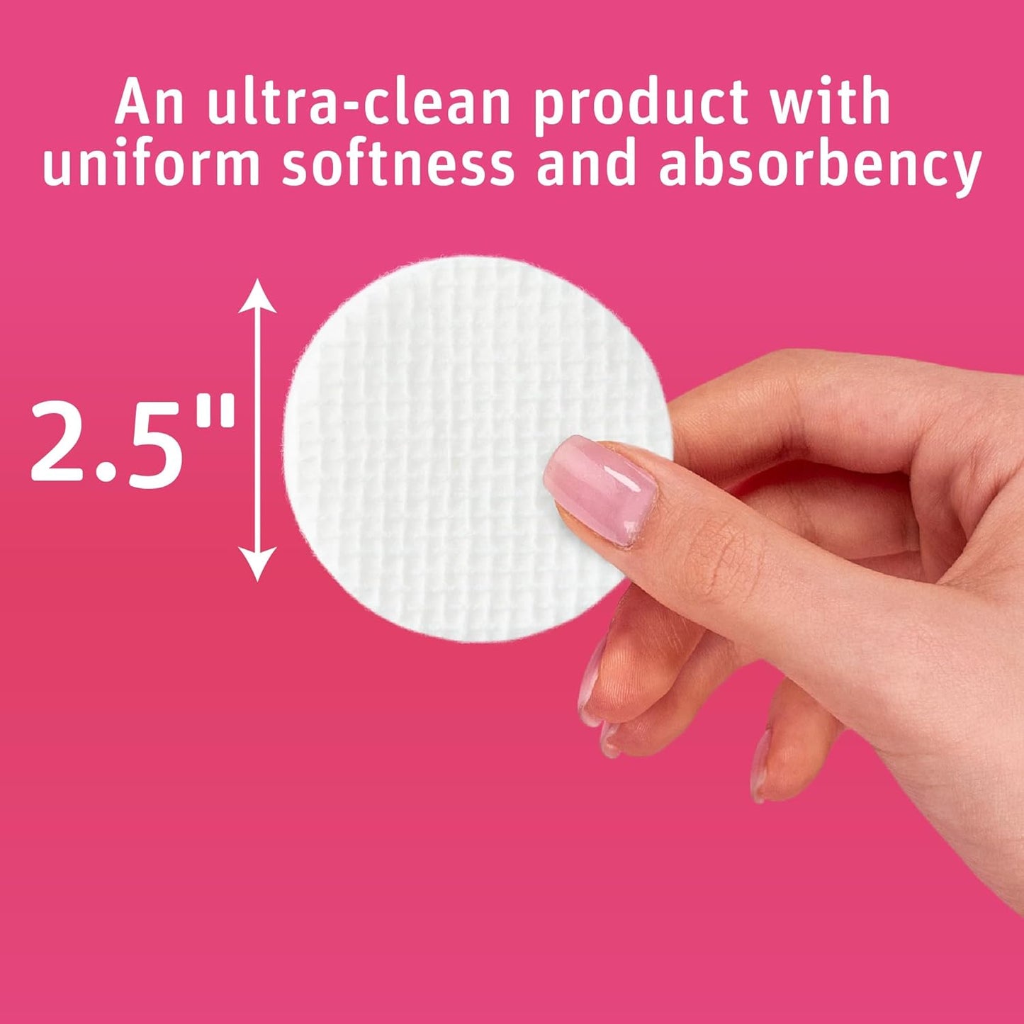 Hypoallergenic Exfoliating Cotton Rounds - Dual Textured Pads | 80 Count (Pack of 6)