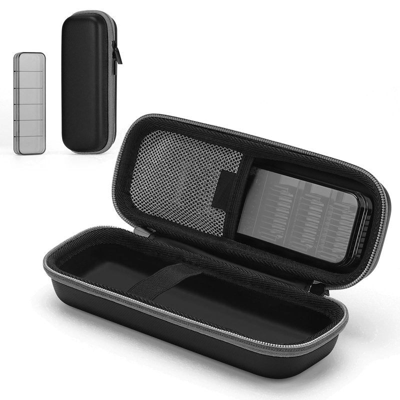 Hard Travel Case for Hybrid Electric Trimmer, Waterproof Hard Carrying Case Portable Storage Bag for OBlade & Braun Series Shaver, Green