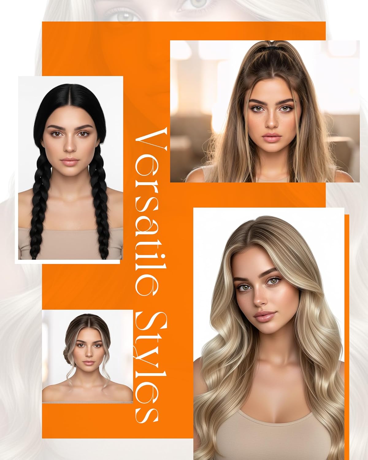 Butterfly Genius Weft Hair Extensions - 18 Inch, 100G, Micro Hand-Tied PU, Darkest Brown Balayage & Light Brown