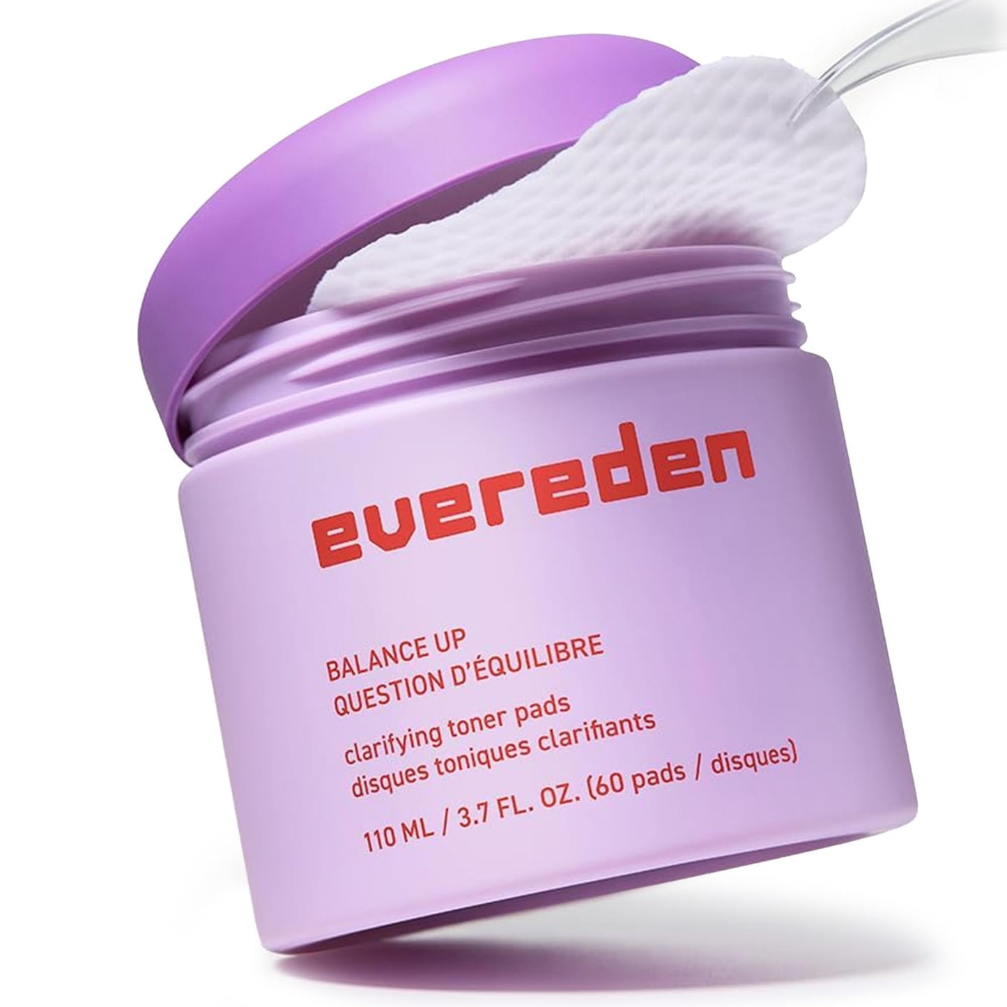 Evereden Balance Up Toner Pads - Clean and Vegan Teen Water-Based Face Pads with Mandelic Acid, Niacinamide, & PHAs - Oily and Pimple-Prone Skin - Healthy-Looking Skin & Clog-Free Pores