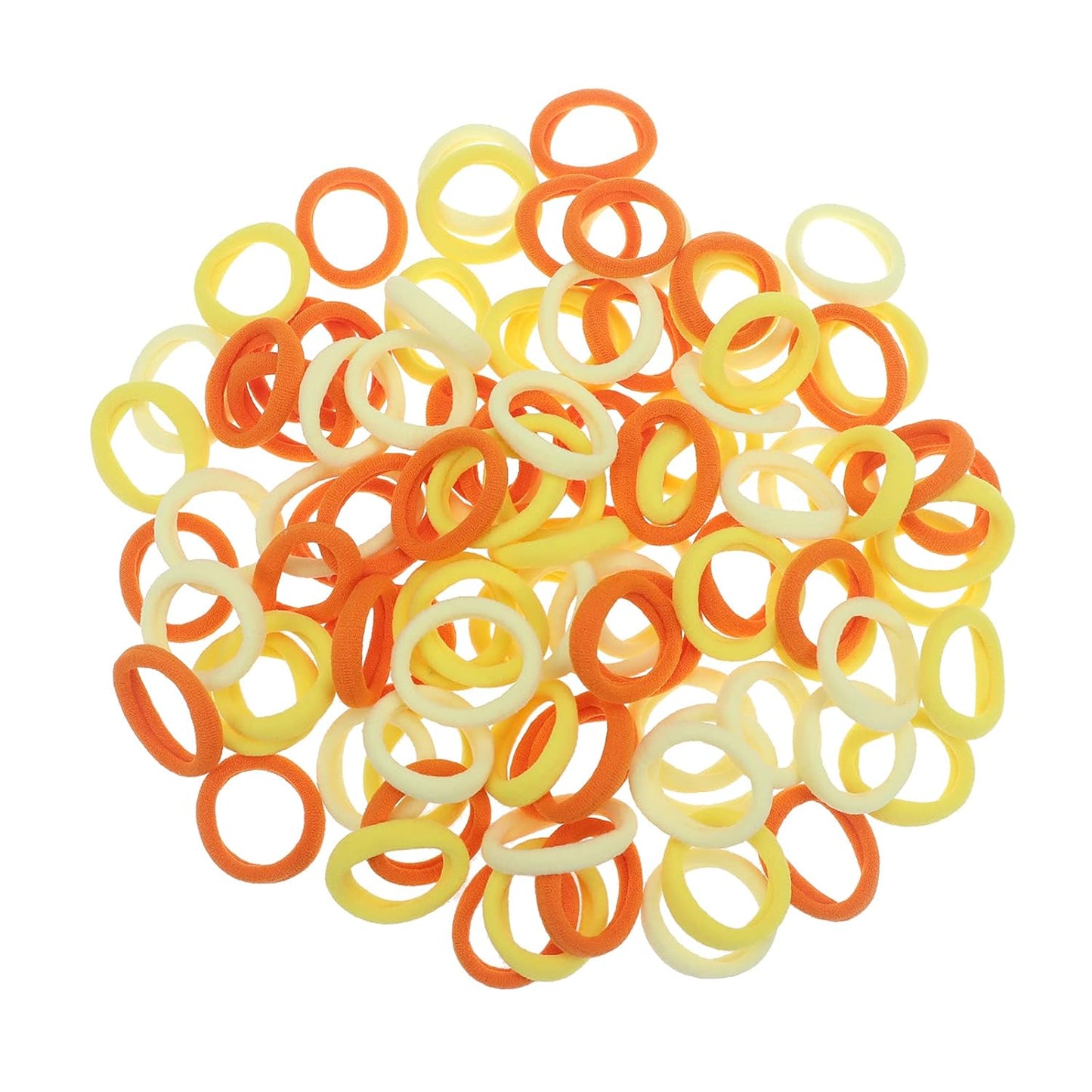 Nylon Hair Ties - 100 Pack Black Seamless Ponytail Holders for Toddlers & Baby Girls