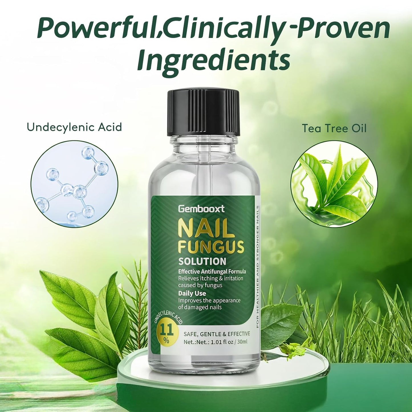 Toenail Fungus Treatment - Extra Strength Tea Tree Oil & Undecylenic Acid | Fast Relief Antifungal Drops for Foot & Toe Nails