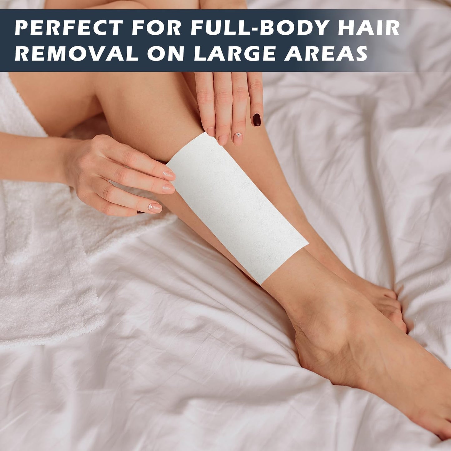 Tudomro 3000 Pcs Large Wax Strips Bulk for Hair Removal 8 x 3 Inch Non Woven Waxing Strips Body Epilating Wax Paper for Women Men Arms Legs Armpit Chest Back Bikini Hair Removal