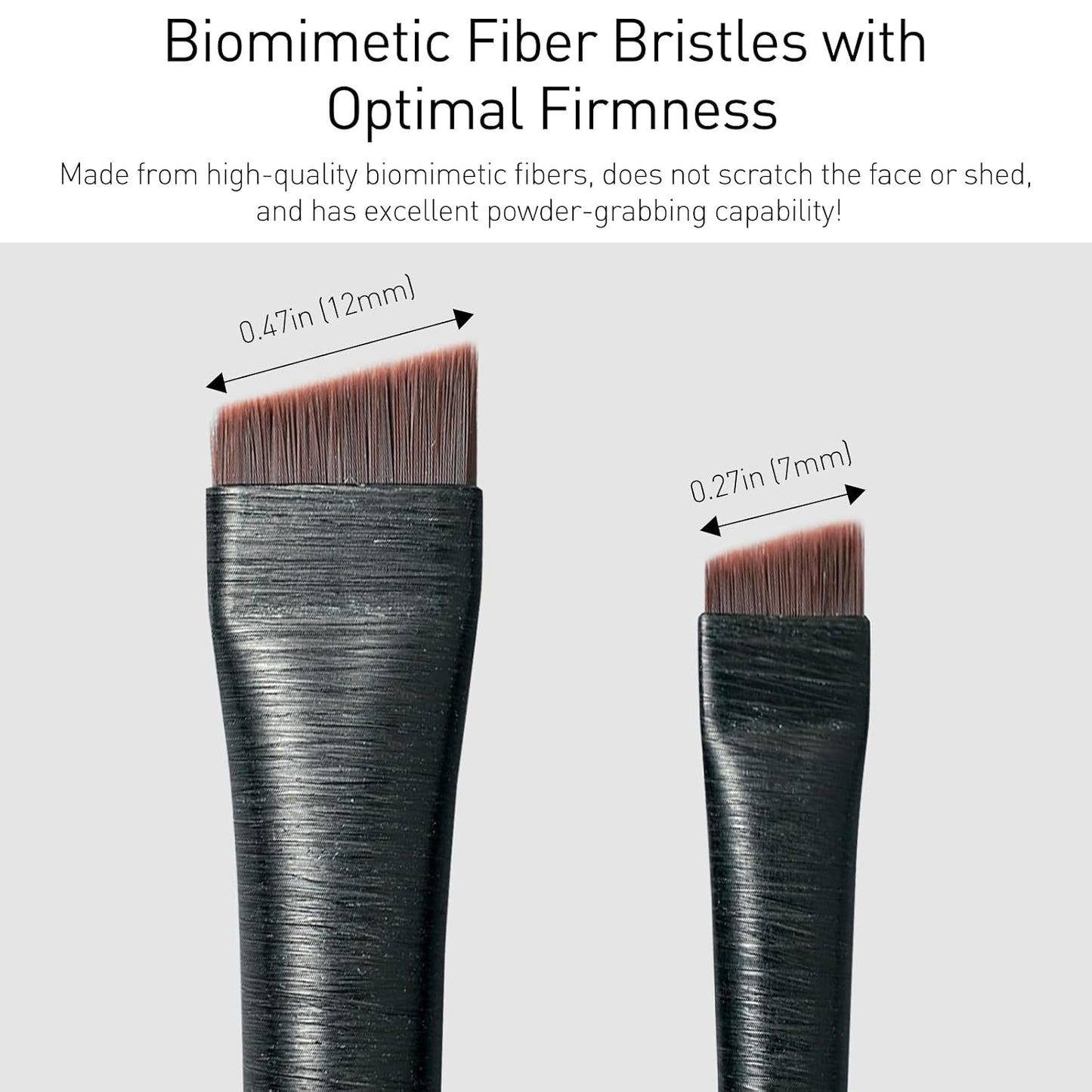 Fine Angled Eyeliner Brushes - 4 Pack Ultra Thin Slanted Design for Precise Application | Black