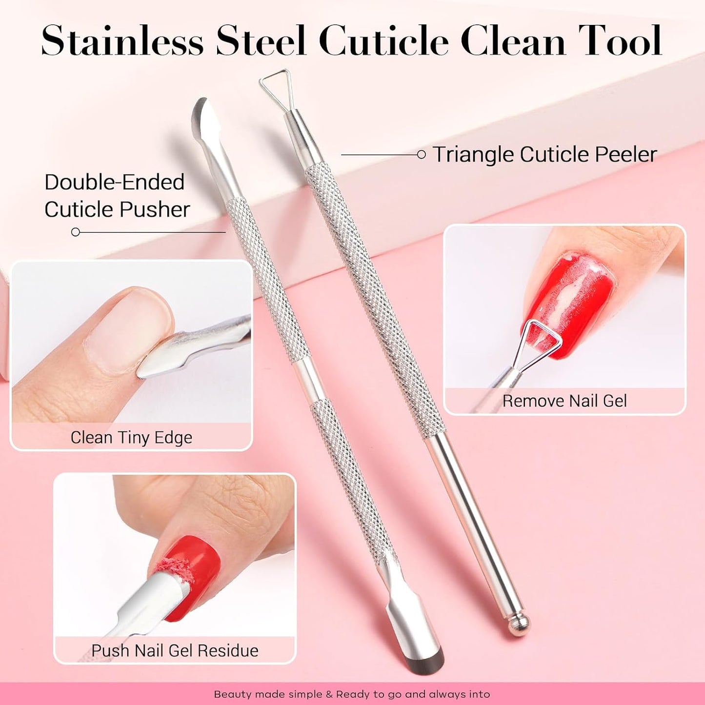 Nail Soaking Bowl for Gel Polish Removal - Complete Manicure Set with Cuticle Oil & Tools | 15ml