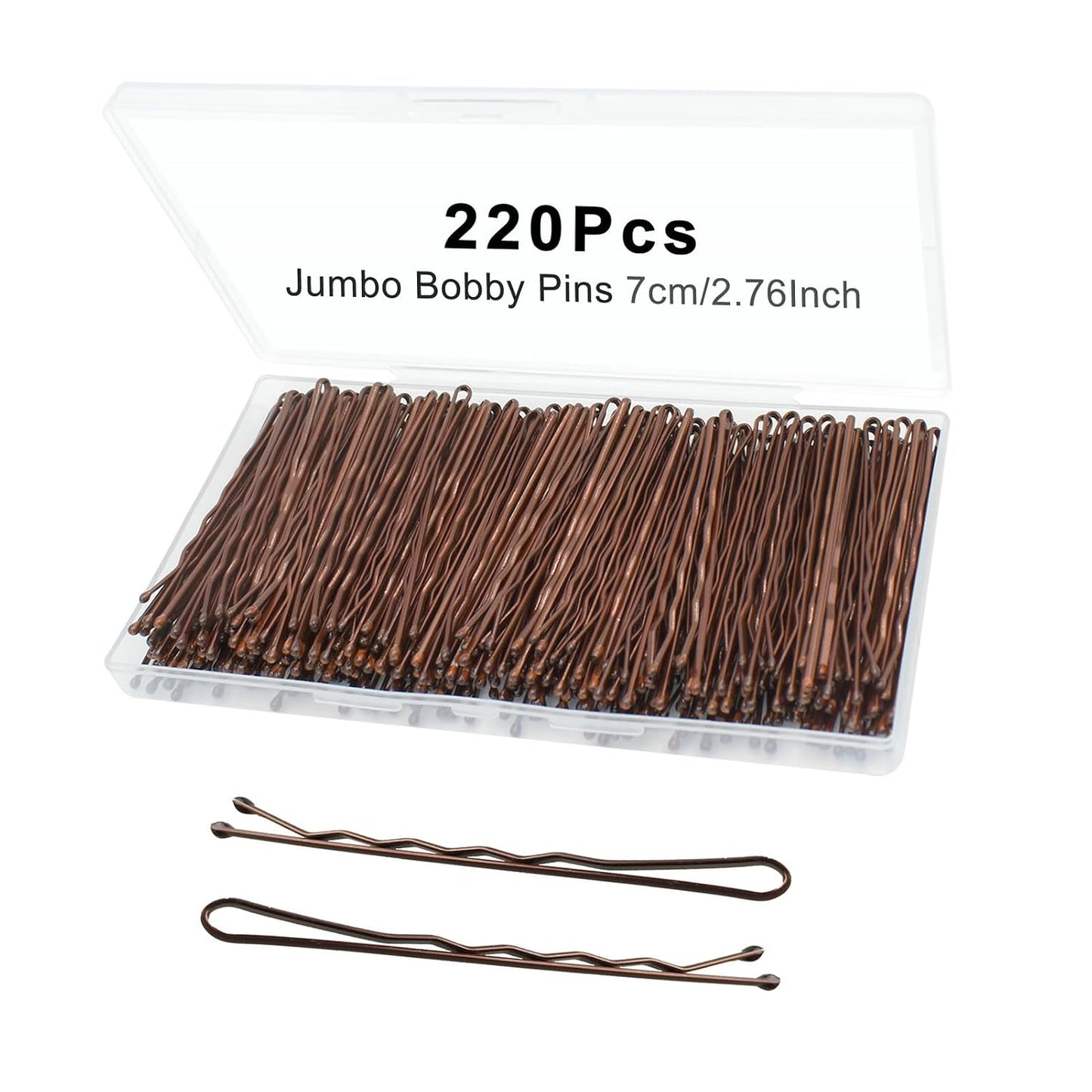 U Shaped Hair Pins - 330 Count Gold Bun Pins for Women | 2.4 Inch with Storage Box, All Hair Types