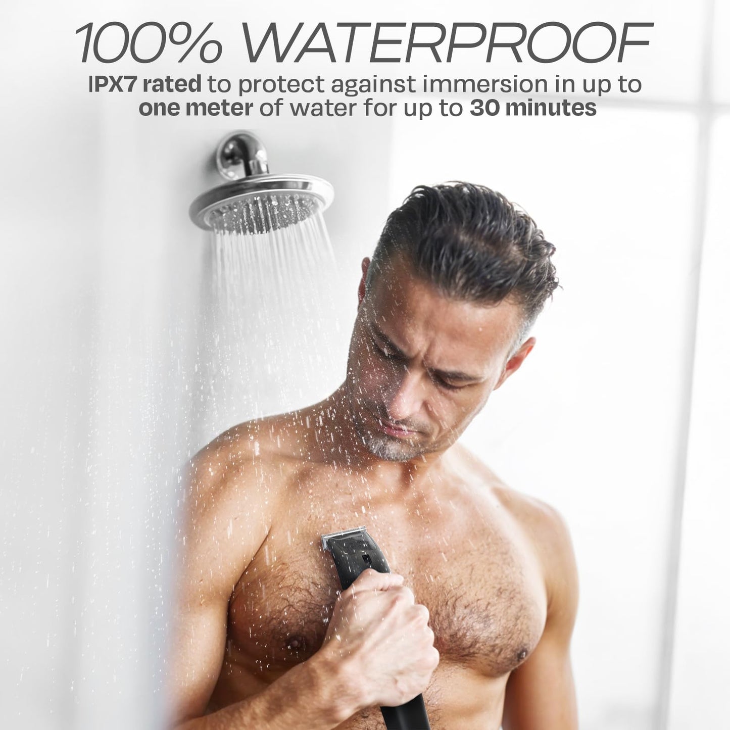 HUMMINGBIRD MK4 Electric Trimmer for Men – Precision Face & Body Hair Trimmer Kit, Waterproof Shaver for Hard to Reach Areas, USB-C Rechargeable, LED Display & Storage Base