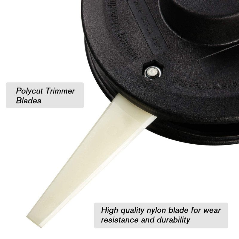 Weewooday 24 Pieces Trimmer Head Blades Replacement Blades Nylon Trimmer Blade Compatible with Stihl Polycut 20-3 Replaces