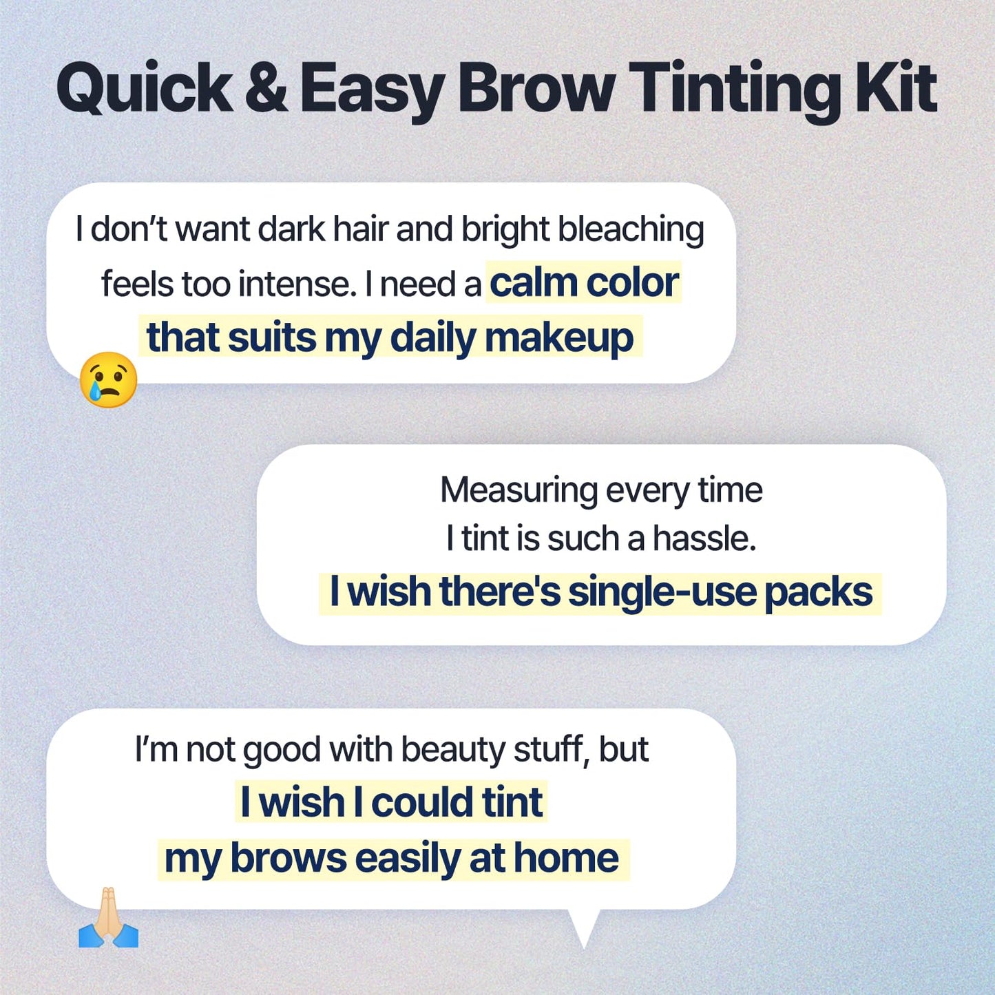 COSNORI Easy Brow Mood Changer - Brow Tinting Kit for Natural-Looking Brows | Soft Ash Brown, 5 Applications