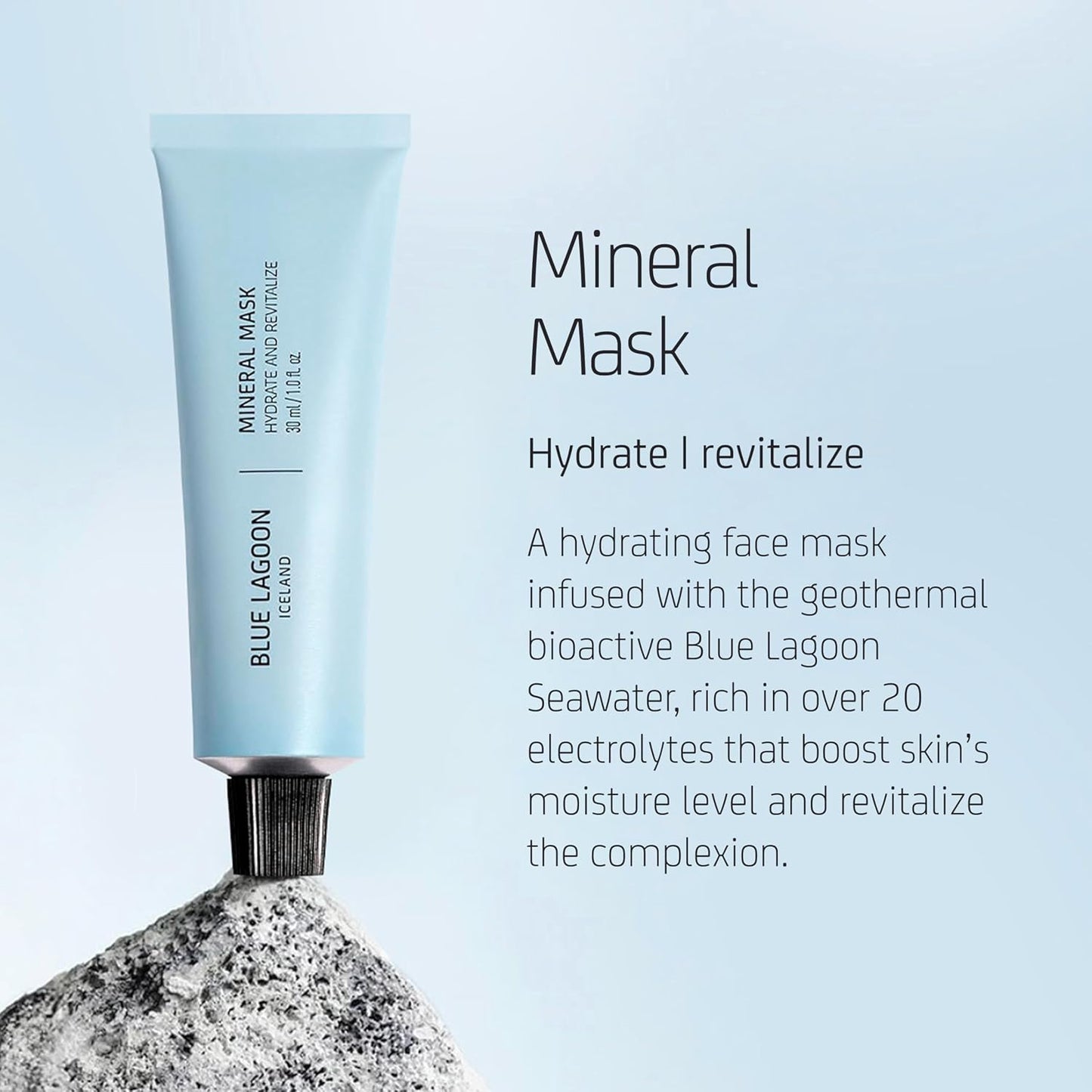 Blue Lagoon Skin Science - Hydrating Overnight Mineral Face Mask - Moisturizing Bioactive Icelandic Skincare | 1 fl oz (30 ml)