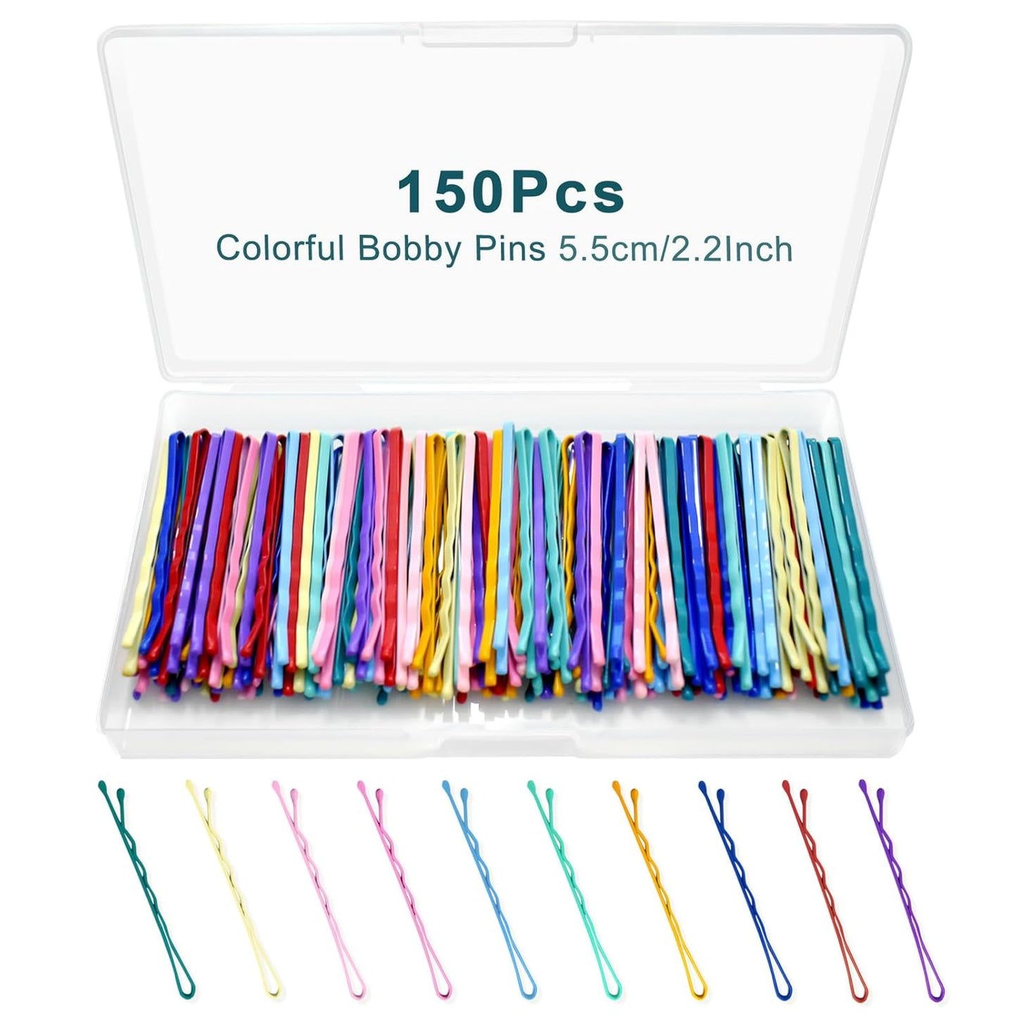 U Shaped Hair Pins - 330 Count Gold Bun Pins for Women | 2.4 Inch with Storage Box, All Hair Types