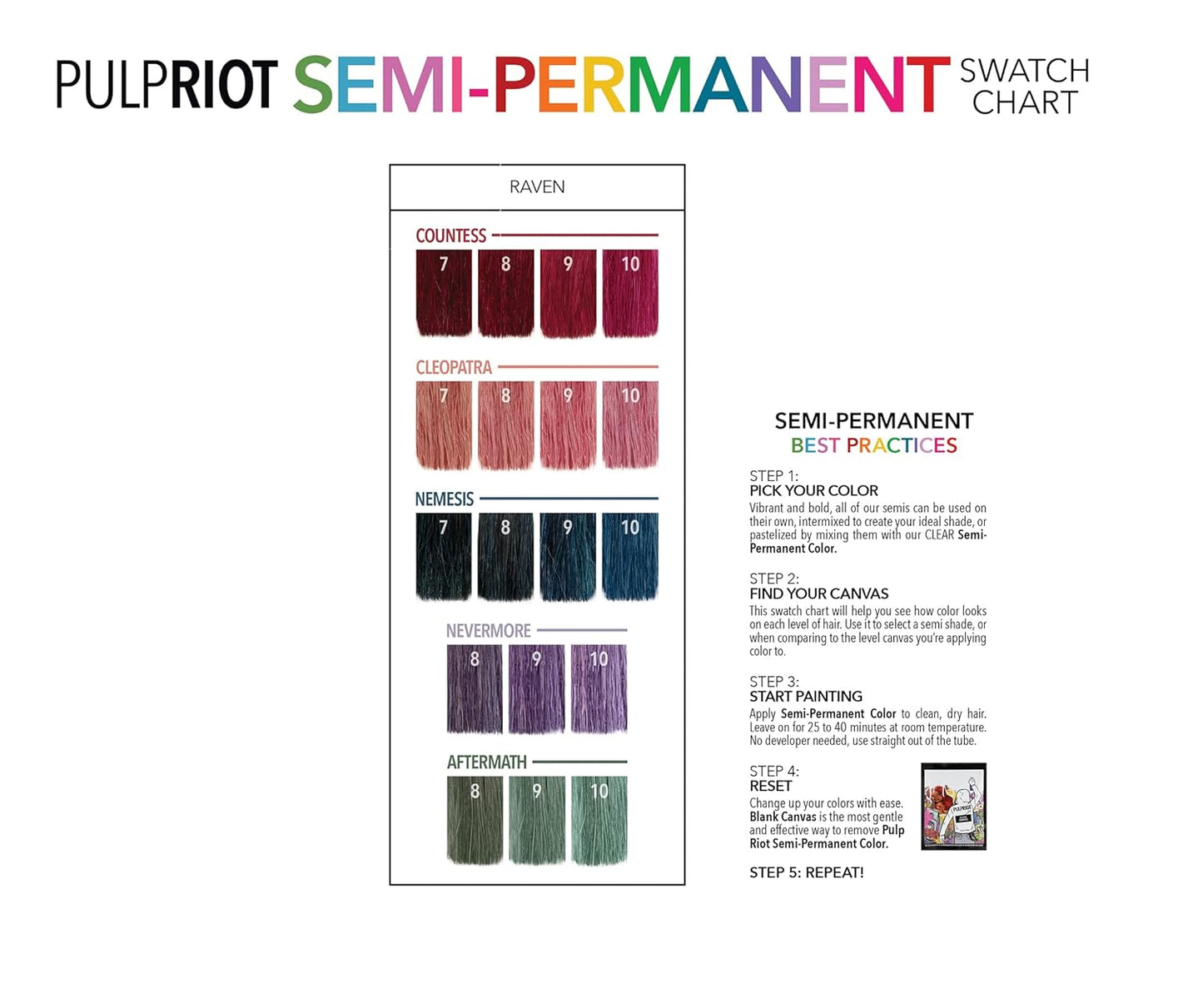 Pulp Riot Semi-Permanent Hair Color - Countess 4oz | Vibrant, Long-Lasting Formula