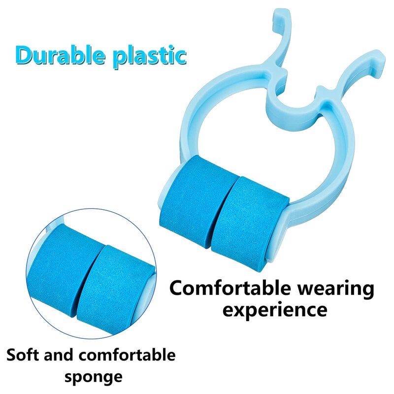 Frienda Professional Nose Stop Clips Plastic Foam Nosebleed Stopper Clips for Adults Accidental Emergency Condition Swimming(60 Pcs,Blue,Standard Size)