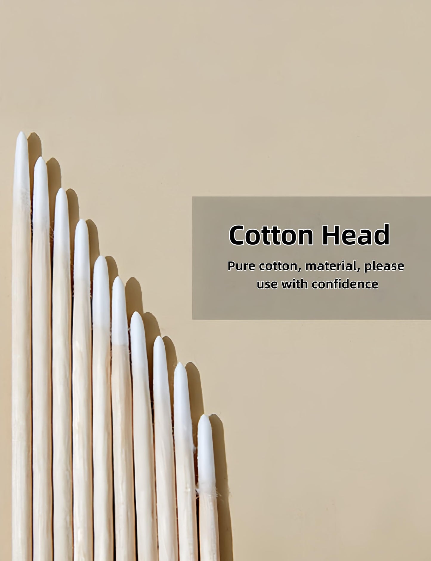 Pavnso 800PCS Pointed Cotton Swabs, Pointed Qtips, Precision Tip Wooden Stick Swabs for Makeup, Tattoo & Permanent Supplies