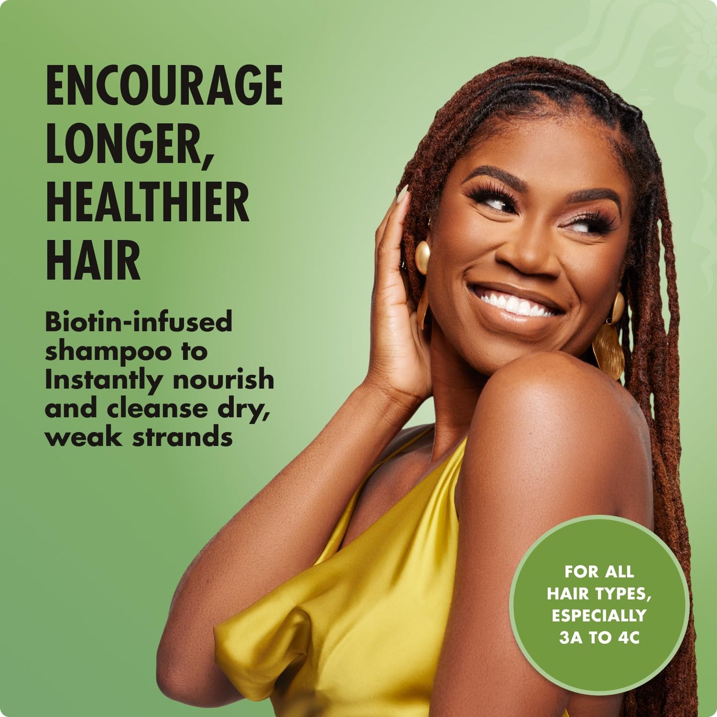 Mielle Organics Rosemary Mint Biotin Shampoo - Strengthening & Moisturizing Hair Care for All (12 oz)