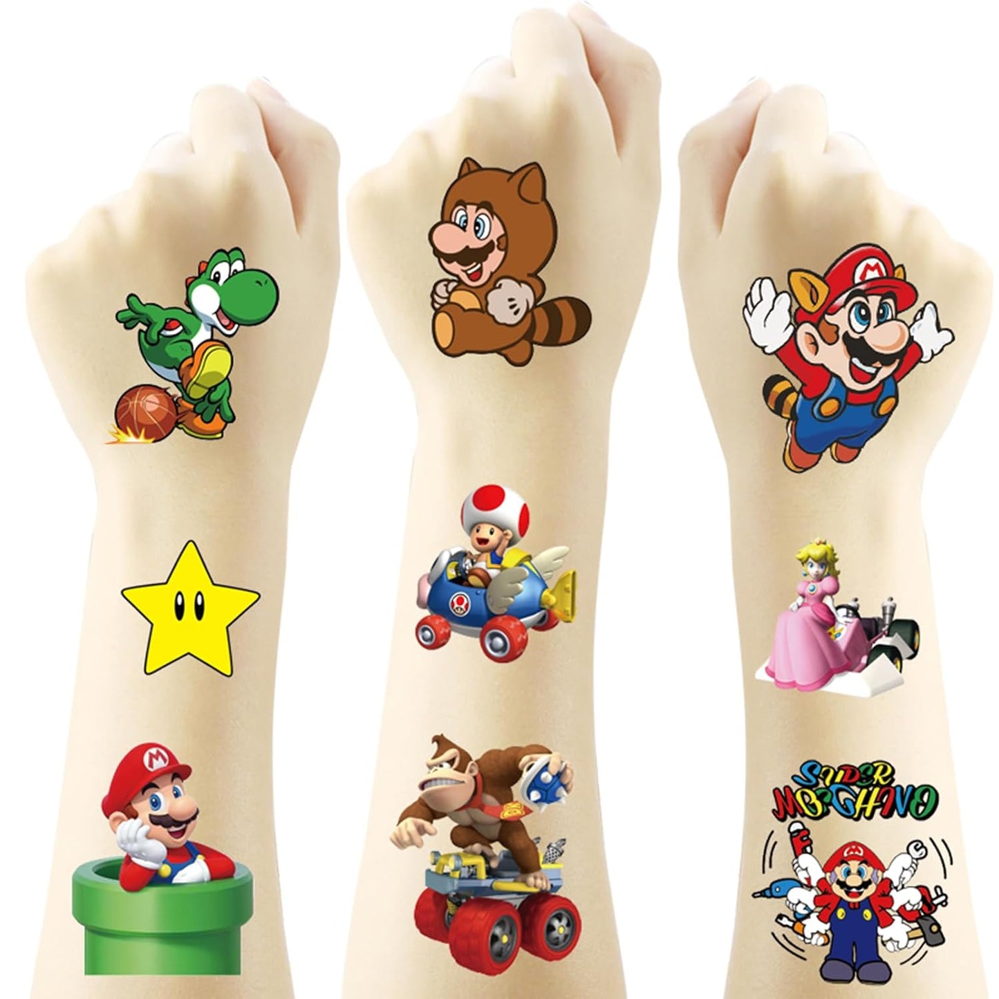 Spiderman Temporary Tattoos for Kids - 20Pcs Fun Birthday Party Favors | Cute Cartoon Stickers for Boys & Girls
