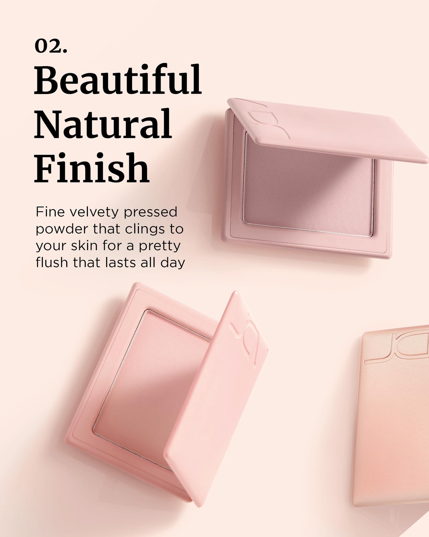 VDL Cheekstain Pastel Blush for Cheeks (Bouncing Peach, 0.2oz) - Lightweight, Velvet Powder Formula - Seamless, Long-Lasting, Natural-Looking Glow | Korean Makeup