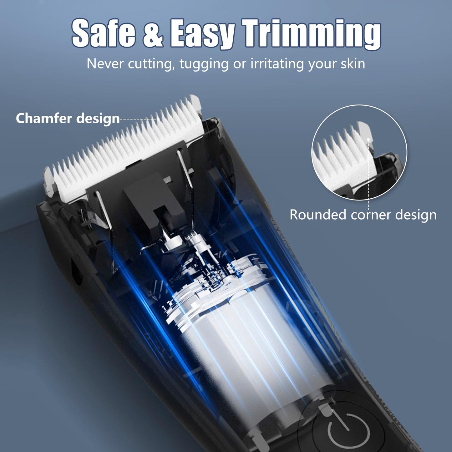 SUNNOW Body Hair Trimmer & Head Shavers for Bald Men, Ball Pubic Hair Trimmer, Head Electric Shavers Razor Kit, Ball Body Groomer for Bikini/Groin/Grooming