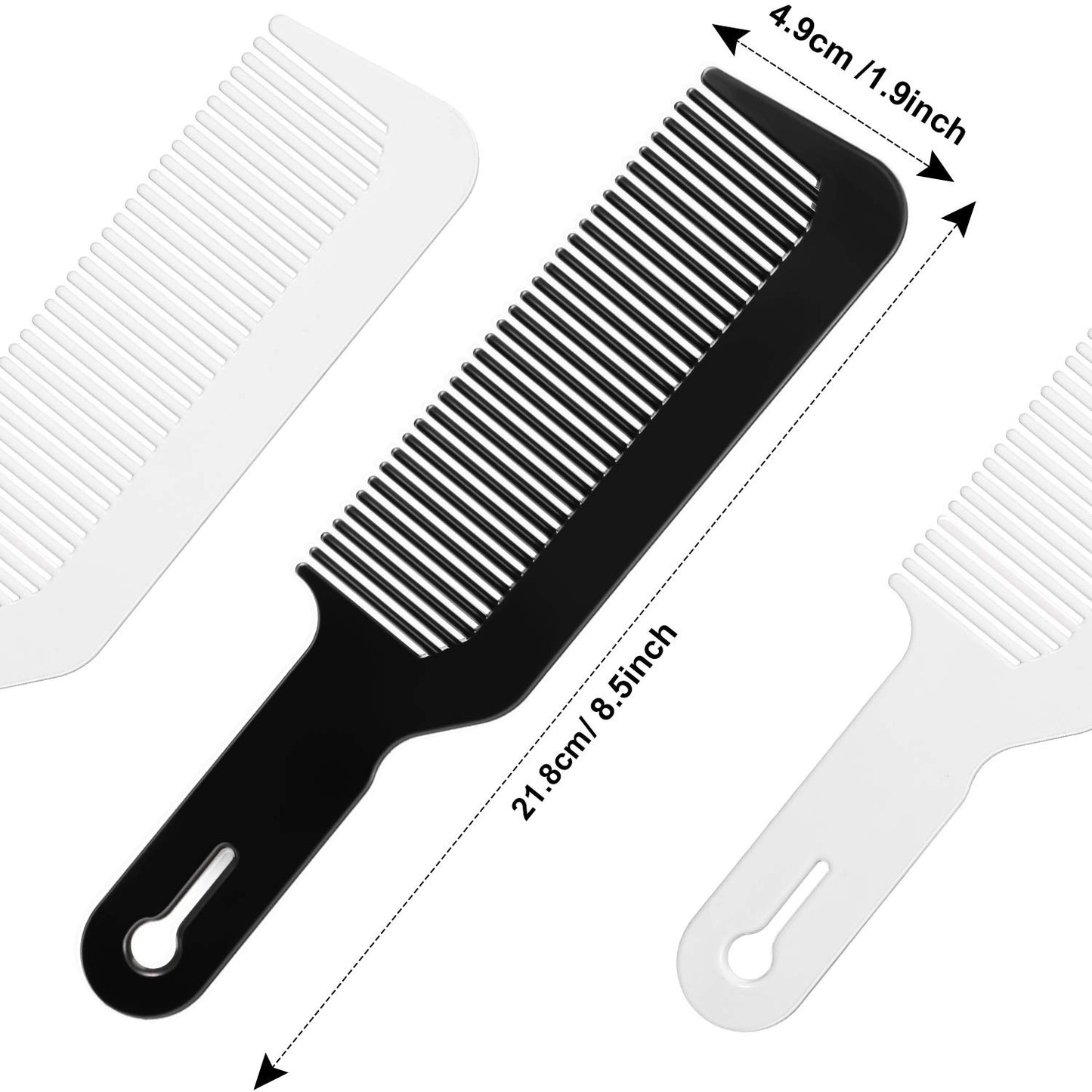 Hair Cutting Combs - 50 Pack 9-Inch Blending Barber Combs | Heat Resistant, Anti-Static Plastic