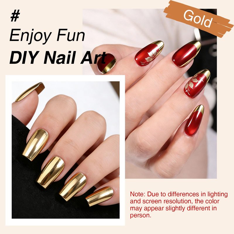 Metallic Gel Nail Polish Set, 4Pcs Chrome Gel Nail Polish with Nail Art Stamp Plate & Stamper Scraper Kit, Black&White&Silver&Gold UV LED for DIY Home Salon Use for Women