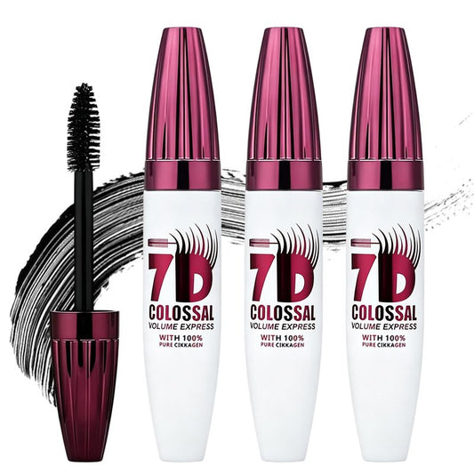 7D Waterproof Mascara - Long-Lasting, Buildable Volume for Defined Curl | Smudge-Proof, Thickening Eye Makeup, 0.35 oz