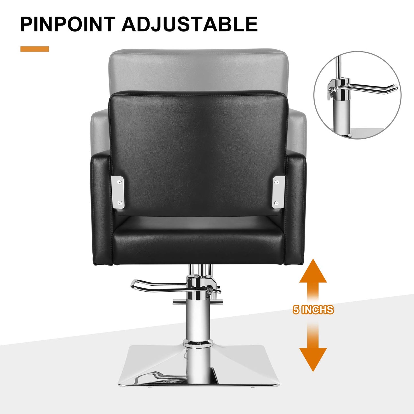 Artist hand Salon Chair for Hair Stylist with Heavy Duty Hydraulic Pump