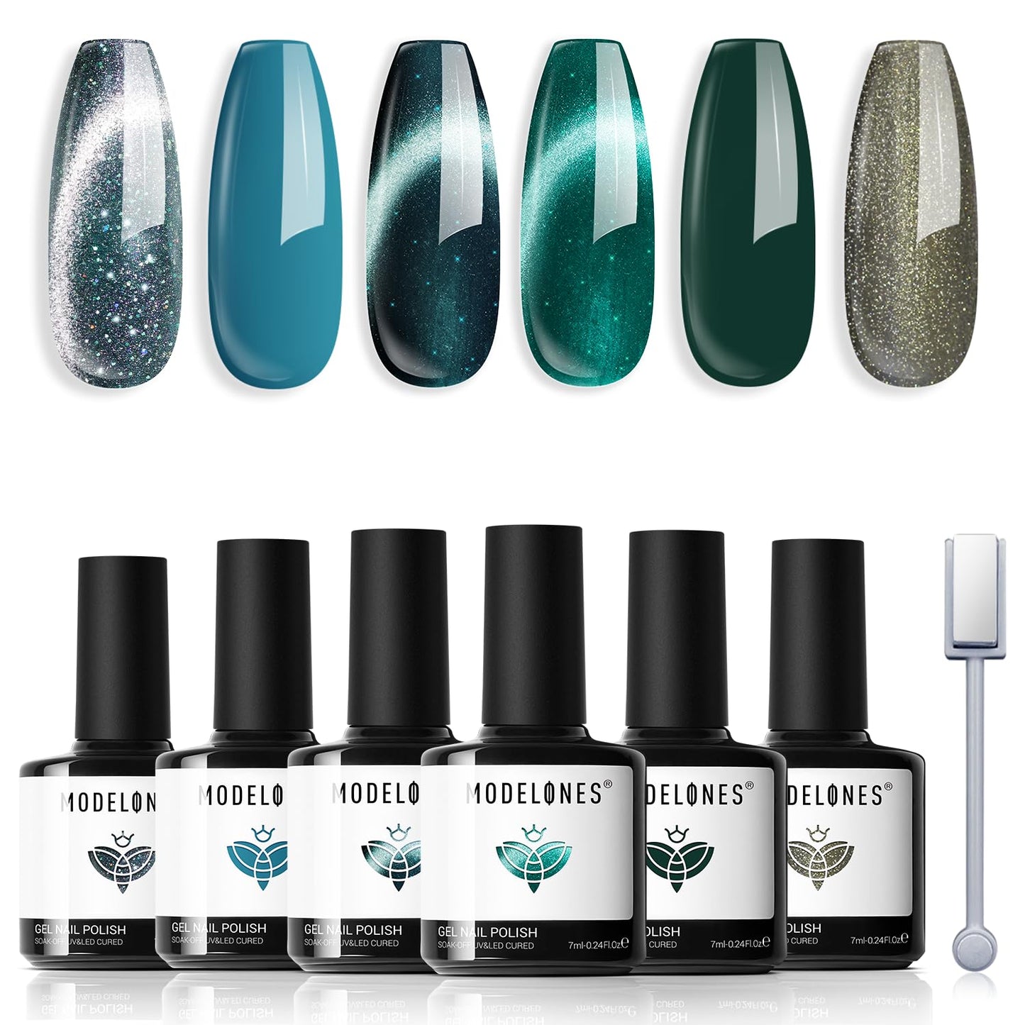 Pink Gel Nail Polish Set - 6 Pastel Colors for Summer & Spring | LED Nail Art Kit for DIY Lovers