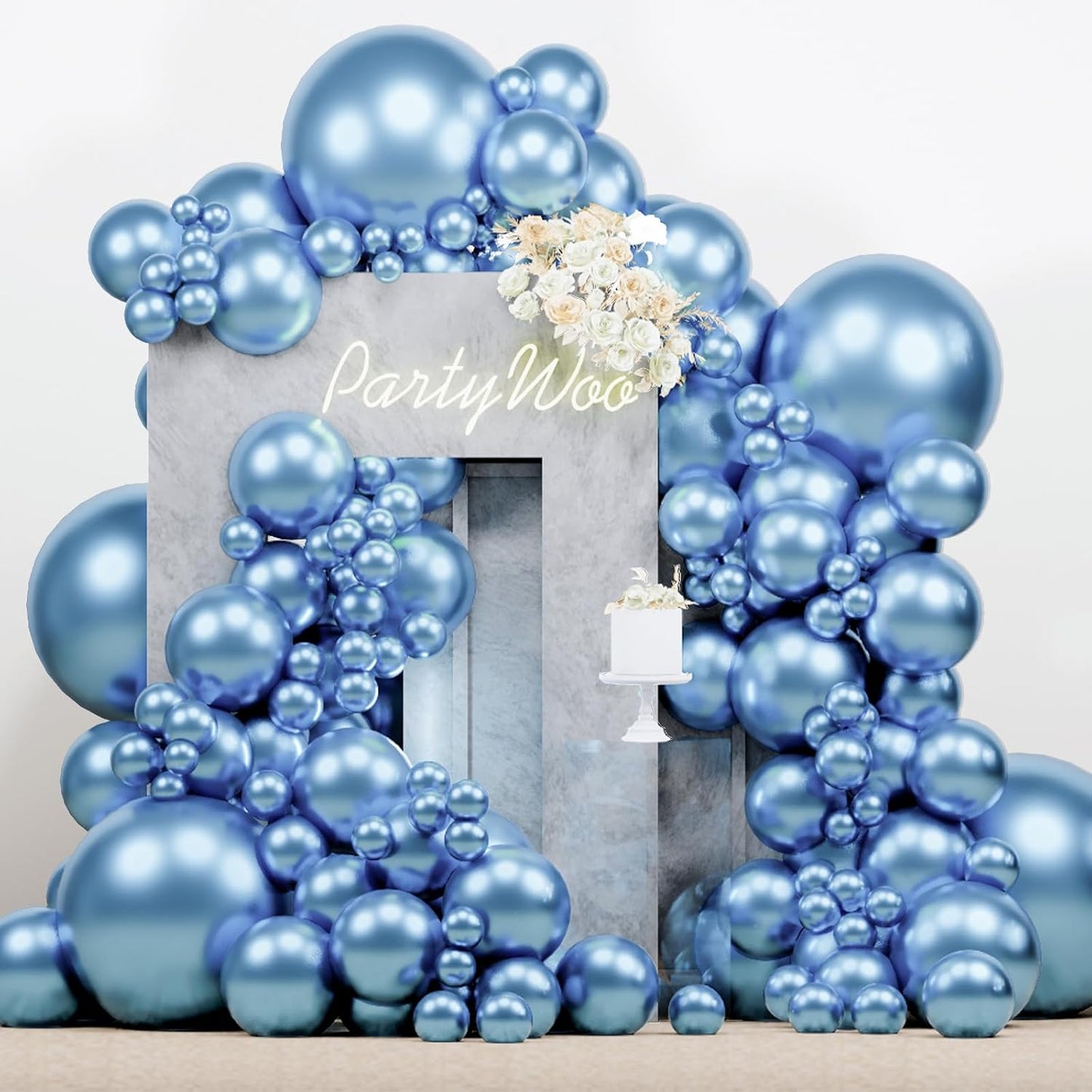 Black Balloon Arch Kit - 140 Pcs in 5-18 Inch Sizes for Baby Showers, Birthdays & Anniversaries | Elegant Black Decor