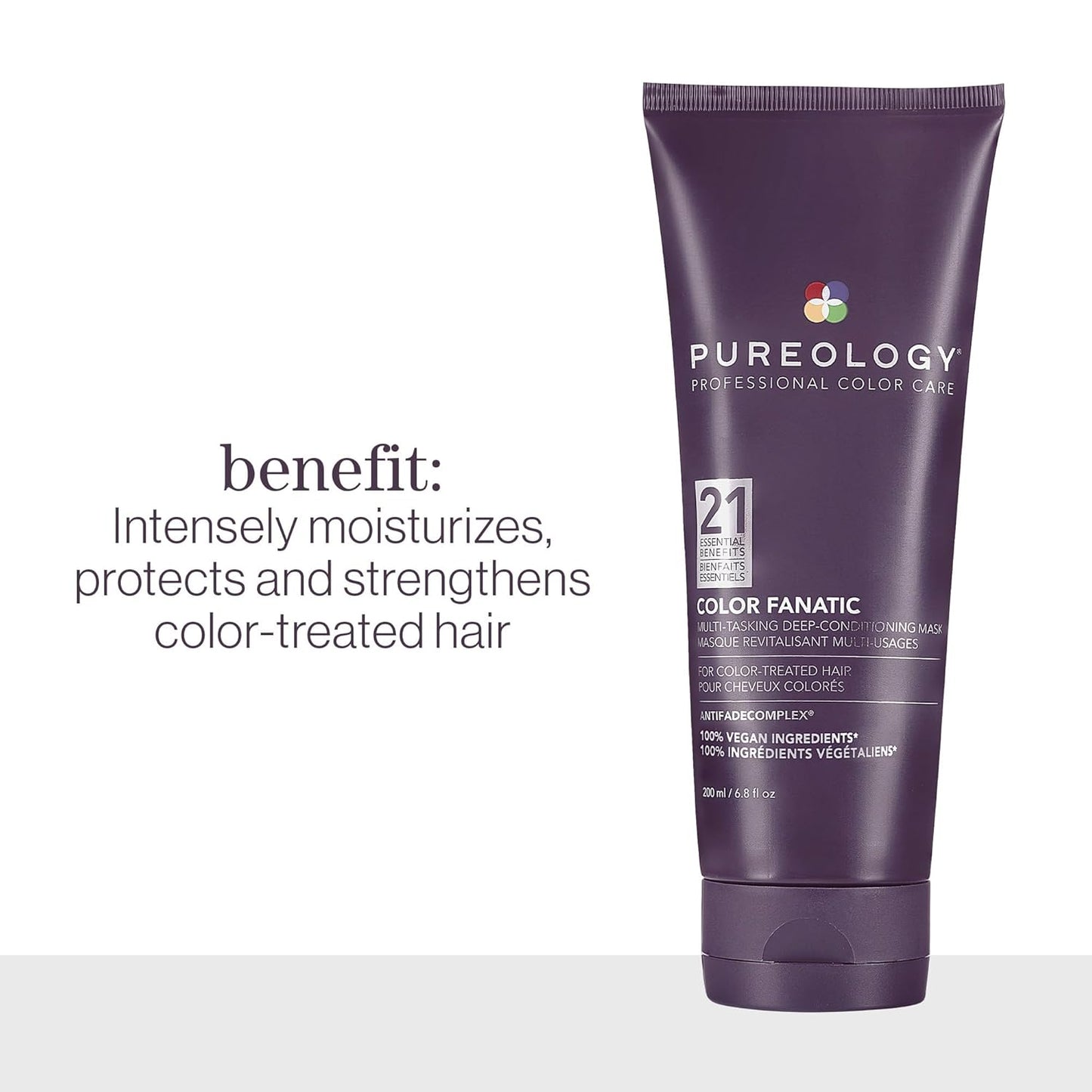 Pureology Color Fanatic Deep-Conditioning Mask | Multi-Tasking Formula for Damaged, Color-Treated Hair - Sulfate-Free & Vegan