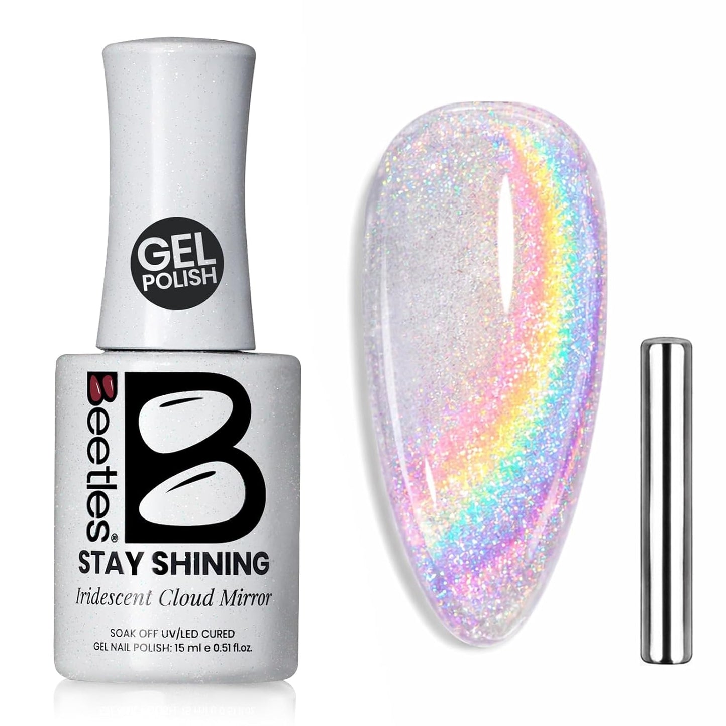 Beetles Mauve Gel Nail Polish - Dusty Rose Pink Purple UV Soak Off | 15ml Long Lasting Glossy Finish for Salon & Home