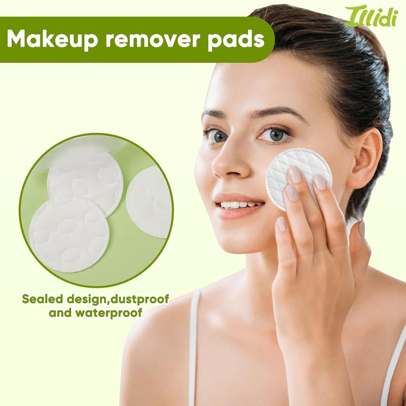 300-Count Embossed Cotton Rounds - Lint-Free, Dual-Sided Soft Pads for Makeup Removal & Skincare | 3 Unique Patterns