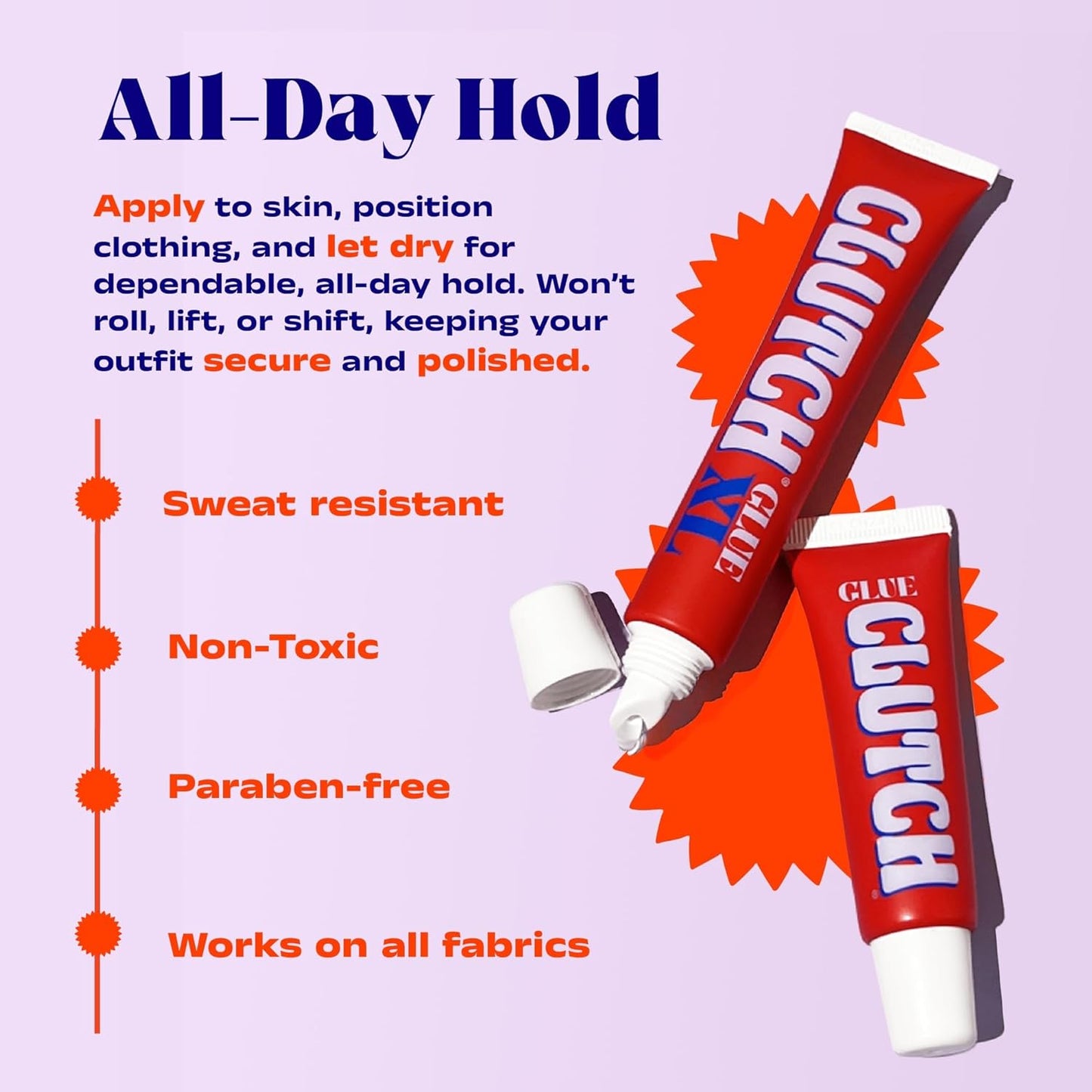 Liquid Fashion Tape - Clear Body Glue for Clothing & Accessories | All-Day Hold, 15ml