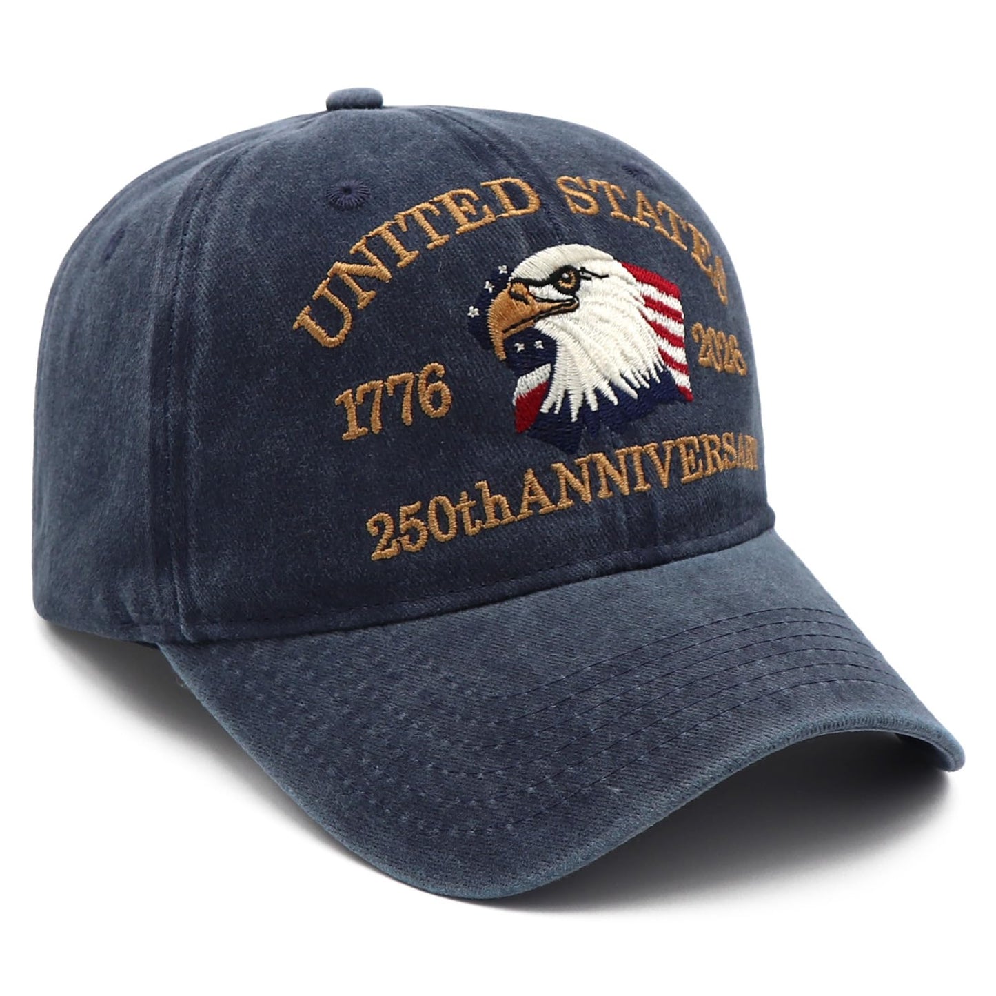 250 Anniversary USA Hat,United States 250th Anniversary Cap,1776-2026 Baseball Cap of Patriotic Hats for Independence Day/4th of July Hats,Fathers Day Hats for Dad Husband Stepdad Blue