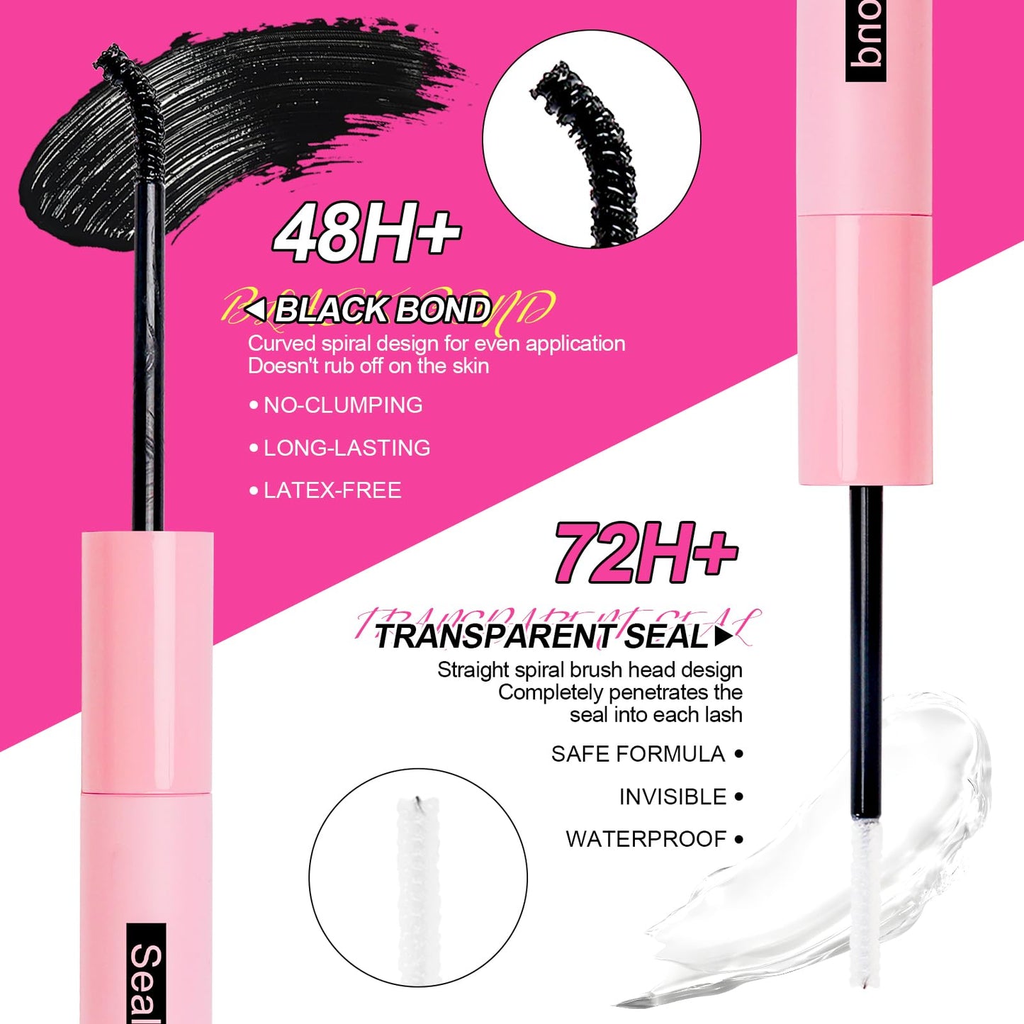 MilyBest Lash Clusters Kit Wispy, 10-18mm Fluffy Volume 80D 100D Eyelash Clusters D Curl - Reusable DIY Lash Extension Kit for Beginners, Thick Cluster Eyelash Extensions with Bond and Seal Tweezers