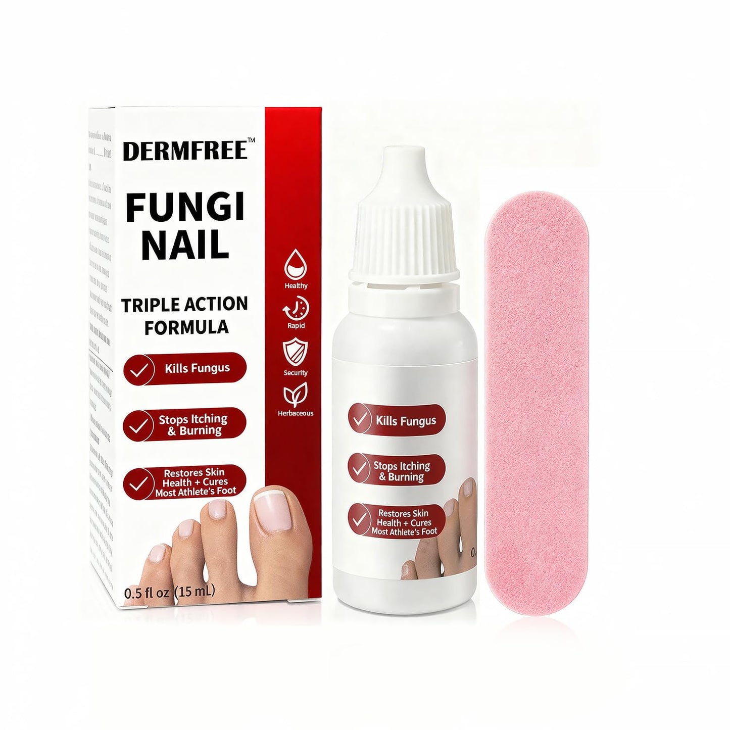 DERMFREE Toenail Treatment,Gentle Formula, Effectively Improves Nails for a More Beautiful Appearance（1pcs）
