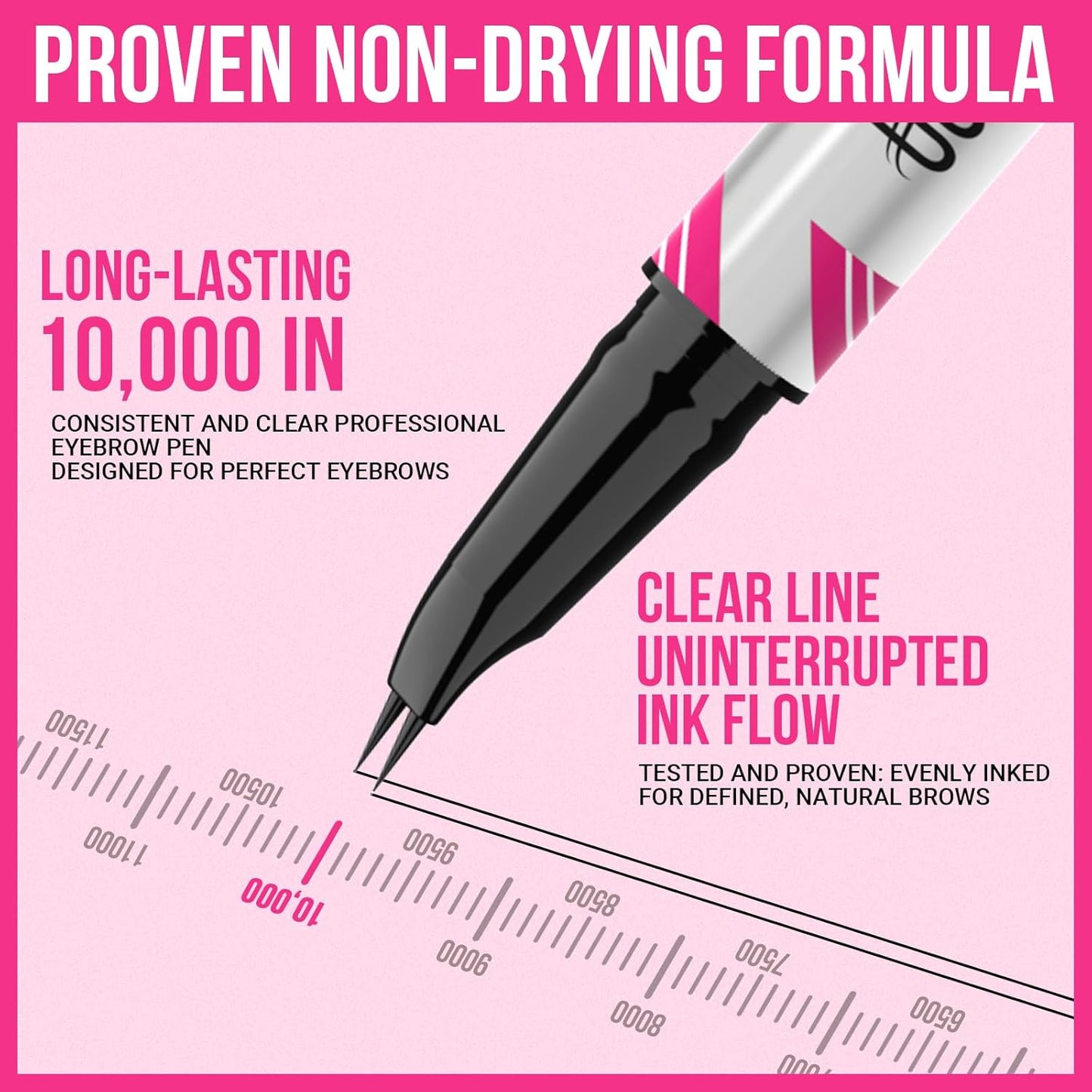 iMethod Curved Eyebrow Pen - Dual-Ended Microblading Pencil for Natural Hair-Like Brows | Dark Brown, All-Day Wear
