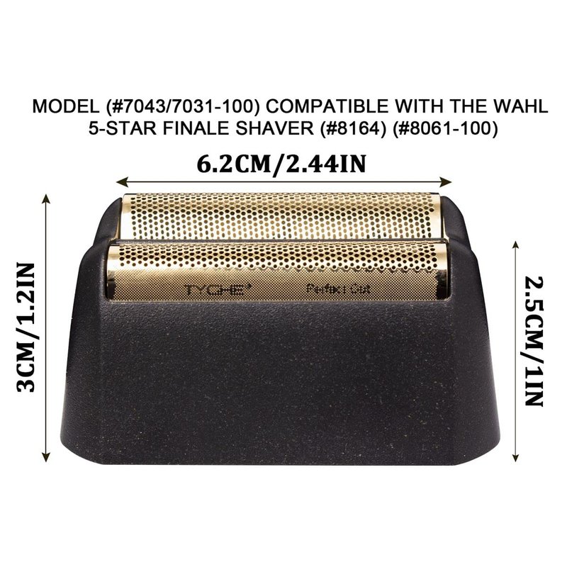 3 Pack Professional Shaver Shaper Replacement Super Close Gold Foil and Cutter Bar Assembly, Super Close Shaving for Professional Barbers and Stylists,Compatible with Wahl 5