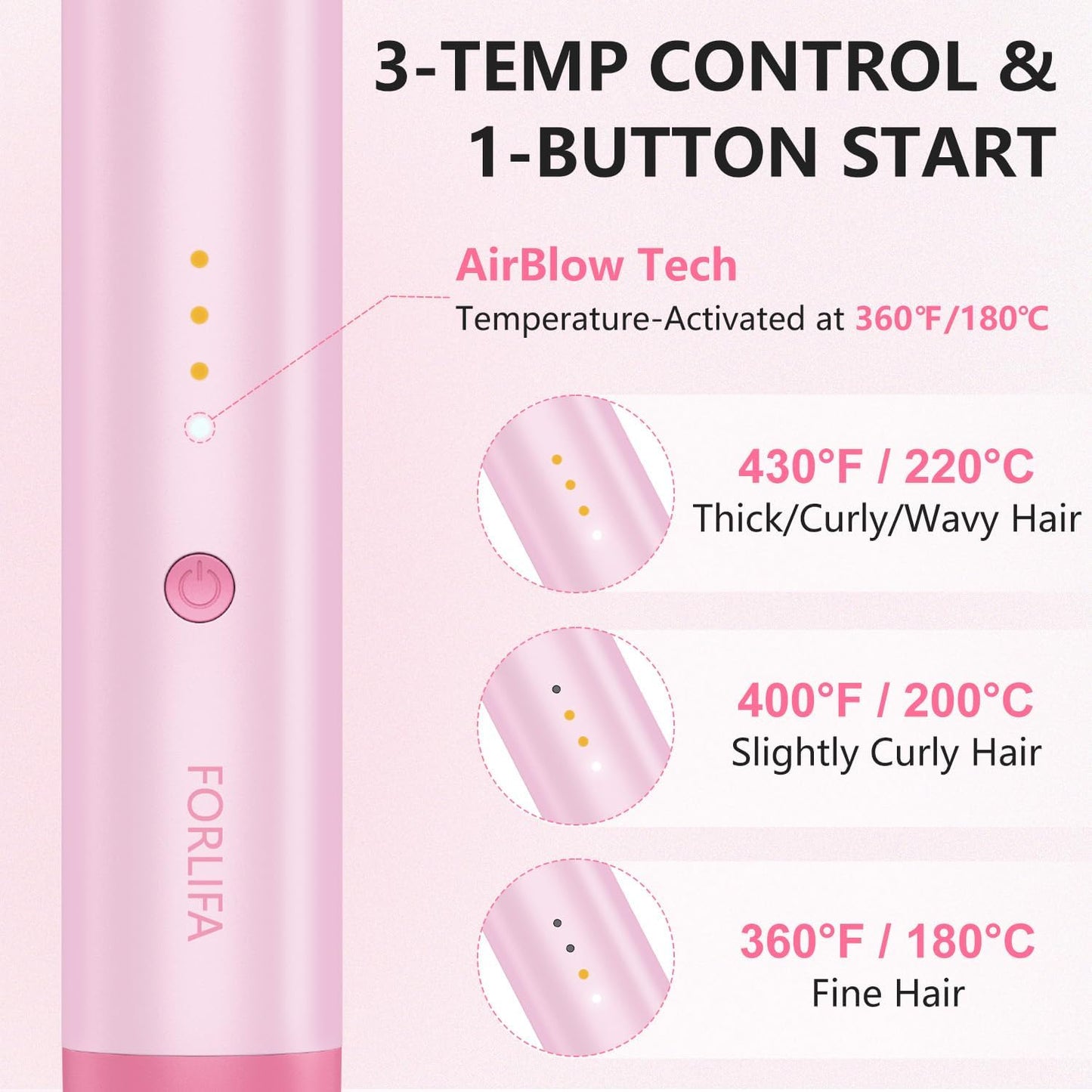 Ceramic Heated Round Brush - 1.5 Inch Thermal Blowout Brush for Straightening, Curling & Volume | Dual Voltage, Ionic Technology