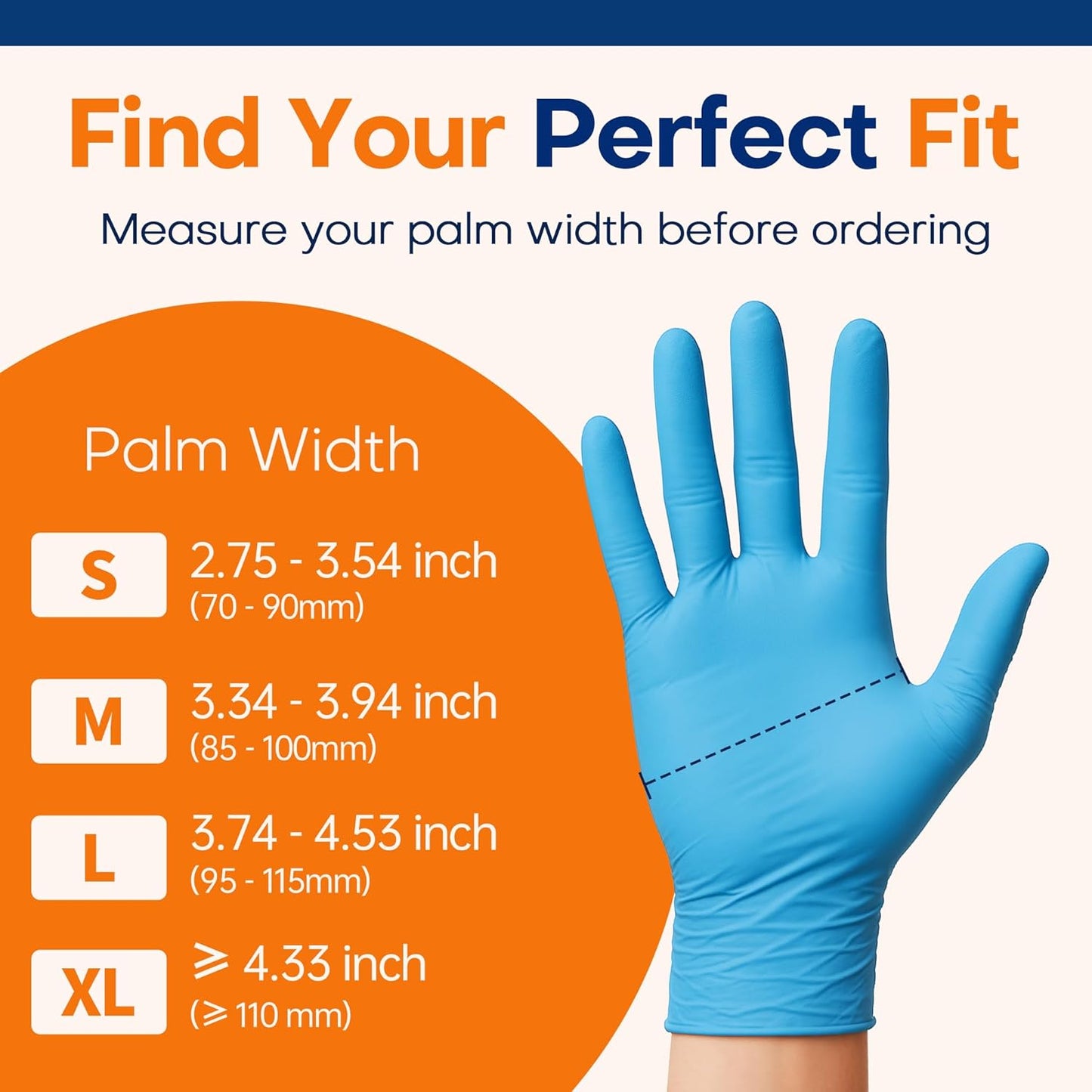 Nitrile Exam Gloves - Soft Max™ Latex-Free & Powder-Free | 100 Count Disposable, Food Safe, Blue