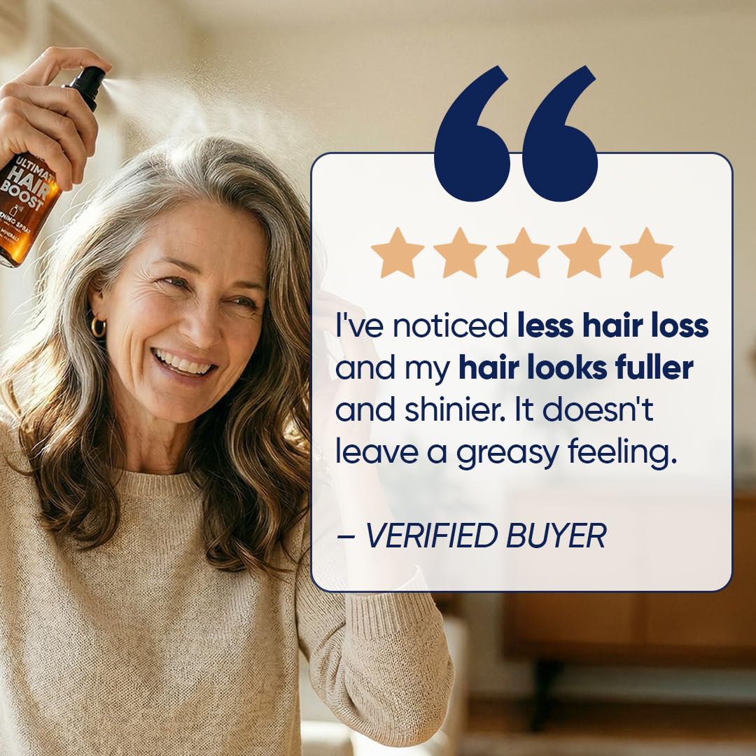 Moerie Hair Growth Serum Spray - Biotin & Rosemary Formula for Thinning Hair | Scalp Care & Regrowth Solution