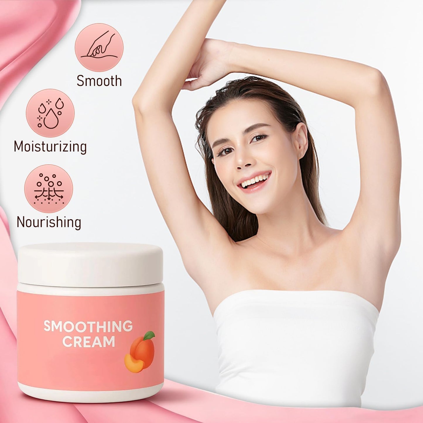 Facial Hair Removal Cream, Professional Depilatory Care Cream, Upper Lip & Chin Hair Remover for Sensitive Skin, Smooth Skin Treatment for Women & Men