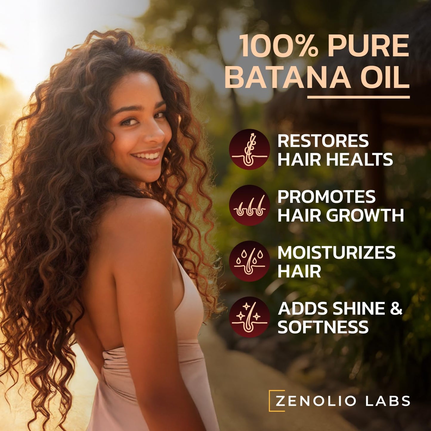 Batana Oil for Hair Growth - 100% Pure & Unrefined Natural Oil | Strengthens, Hydrates & Repairs Split Ends
