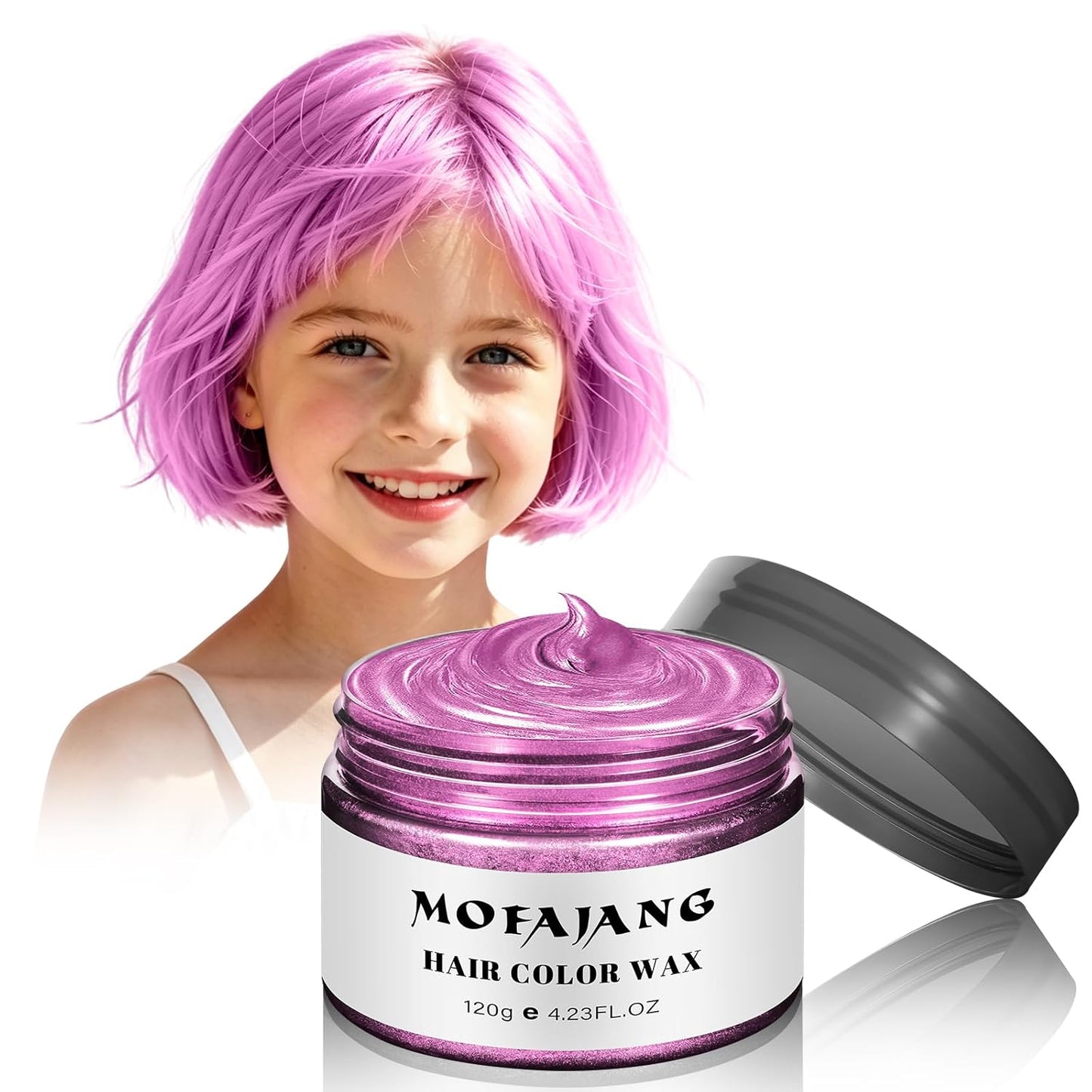 Temporary Pink Hair Color Wax - Washable Dye for Kids & Adults | 4.23 Oz, Perfect for Parties & Cosplay