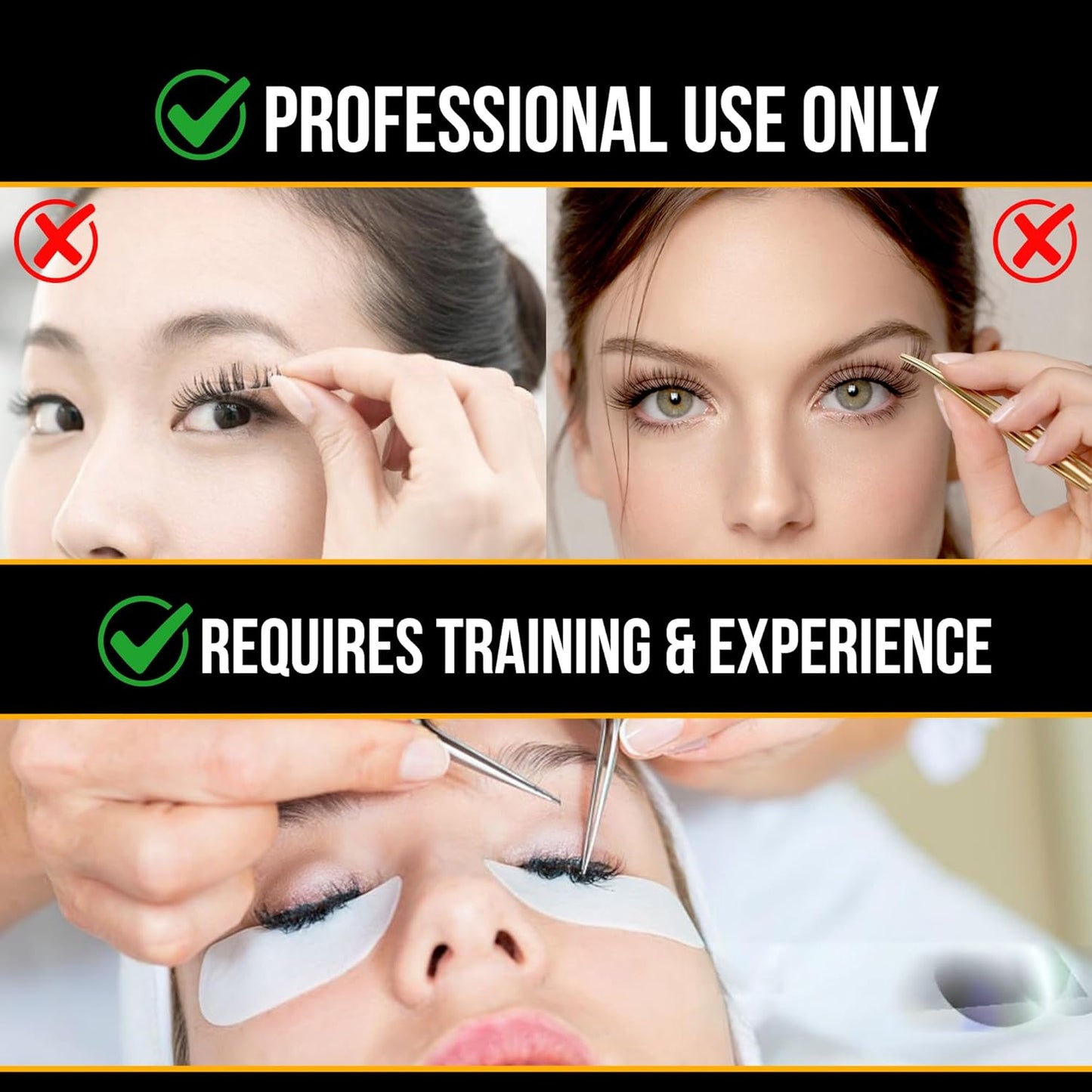 ProCare Eyelash Extension Glue - Professional Black Adhesive for Classic Volume Hybrid Sets | 1-2 Sec Dry Time, 5ml