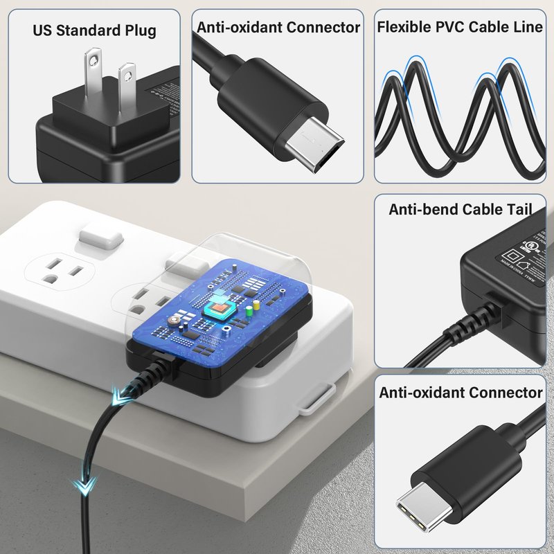 HIENADTOR 5V Hearing Aids Charger Compatible with Phonak Case Go Power Cord AC Adapter for Phonak Hearing Aid Dock Case BTE RIC Combi Ease Life Slim PartnerMic Audeo P90R L90R P90 B90 L90 R 0459
