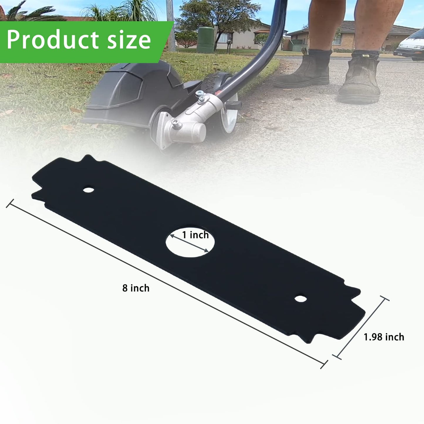 Edger Blade 8" AC04215 Edger Steel Serrated Blad 1" Center Hole Compatible with Ryobi Expand-It Edger Attachment, Fits Edgers Models UT50500, UT15518, RY15518, RYEDG11, P2310 and P2300B - 3 Packs